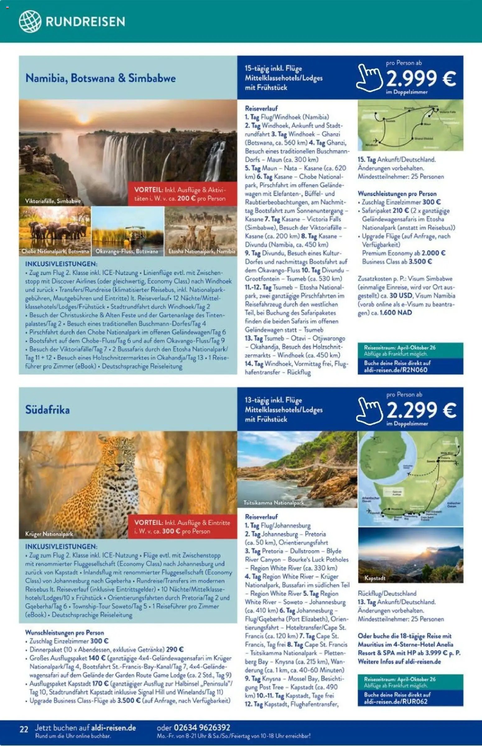 Aldi Reisen Prospekt 	