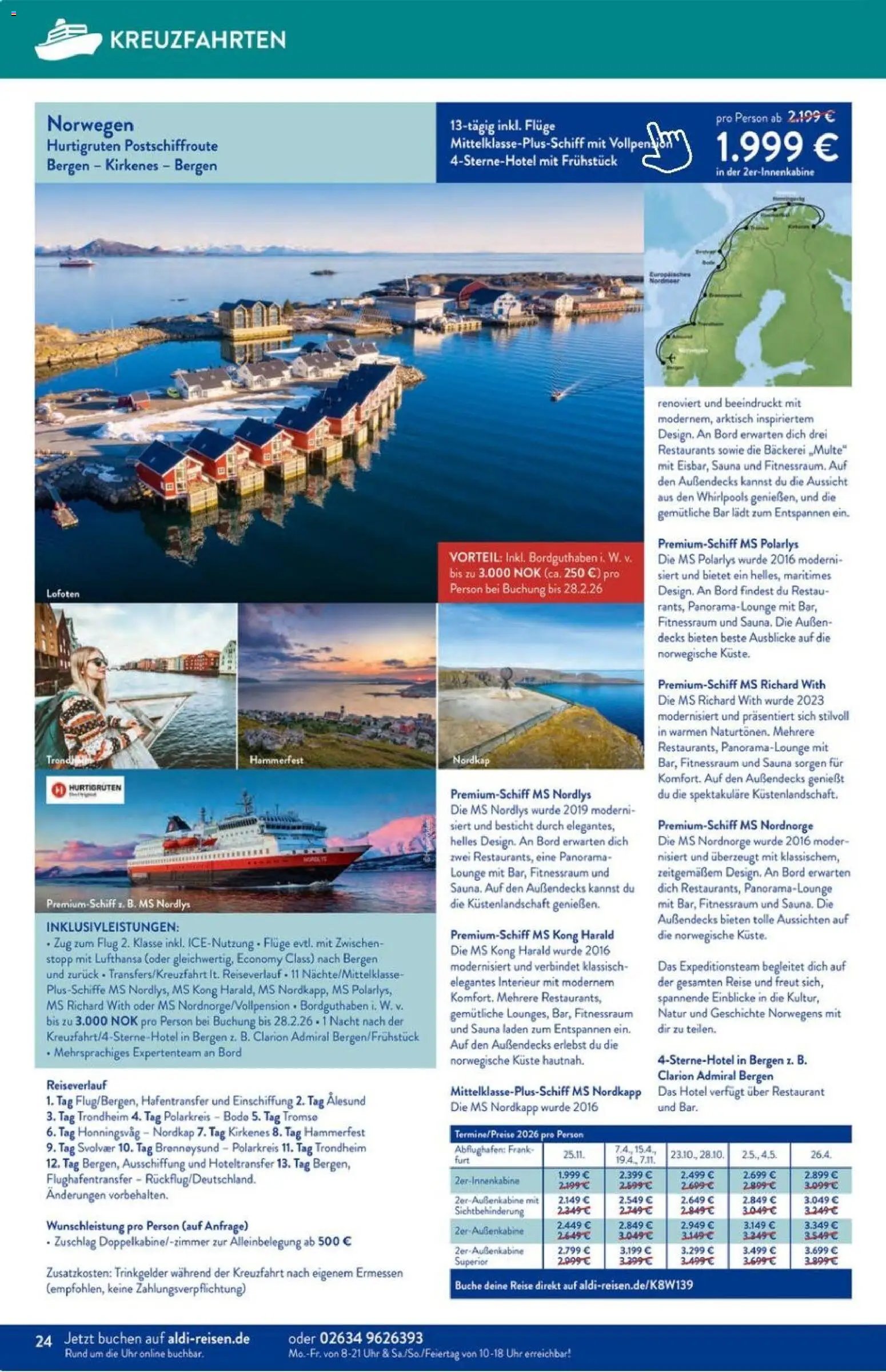 Aldi Reisen Prospekt 	