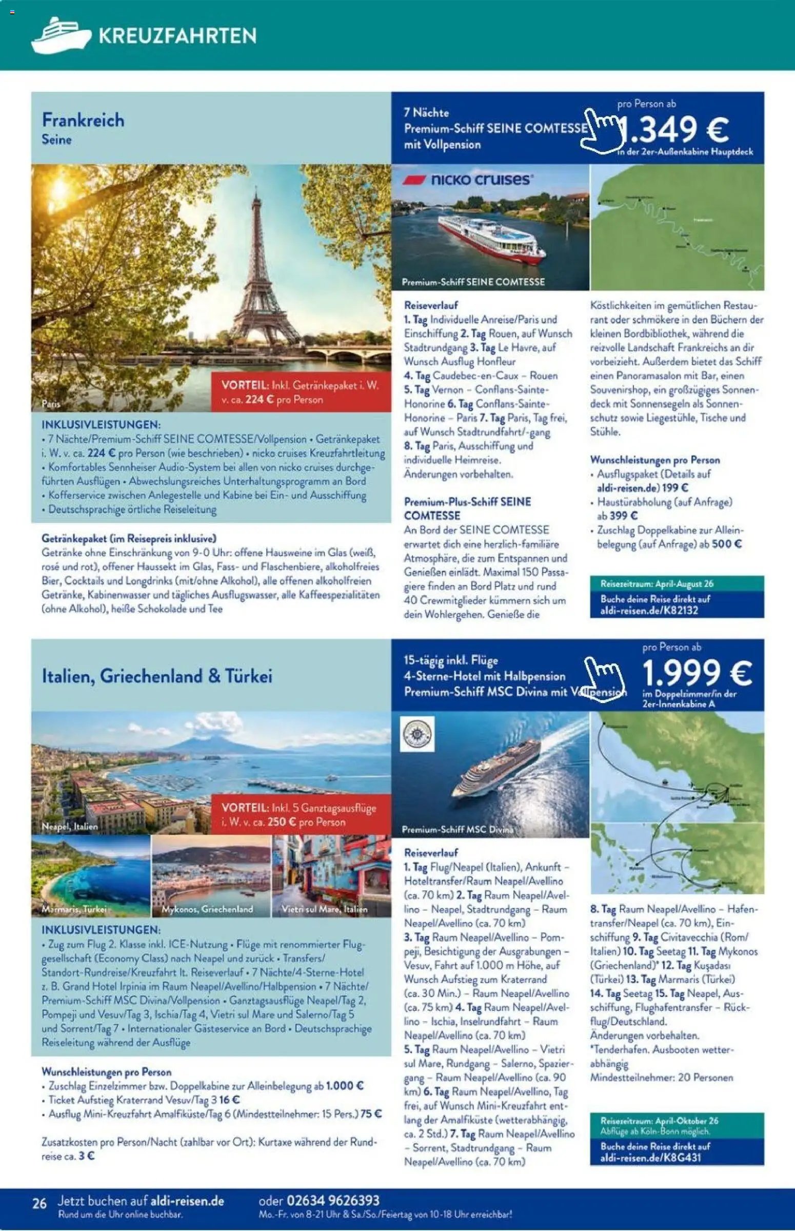 Aldi Reisen Prospekt 	