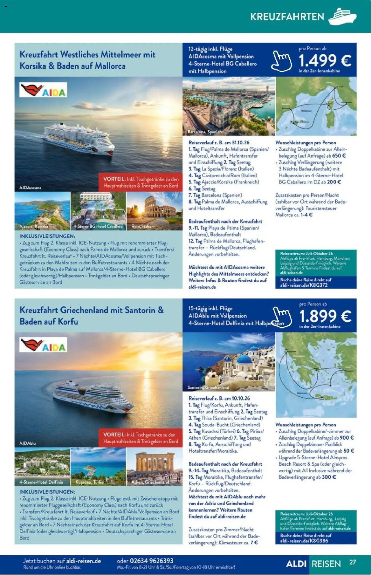 Aldi Reisen Prospekt 	