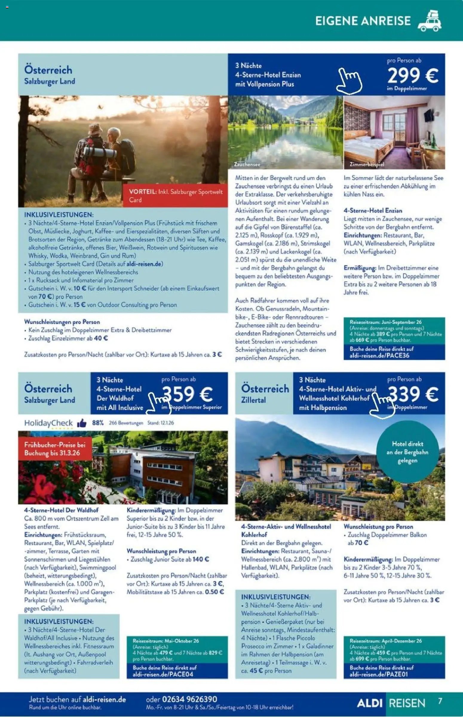 Aldi Reisen Prospekt 	