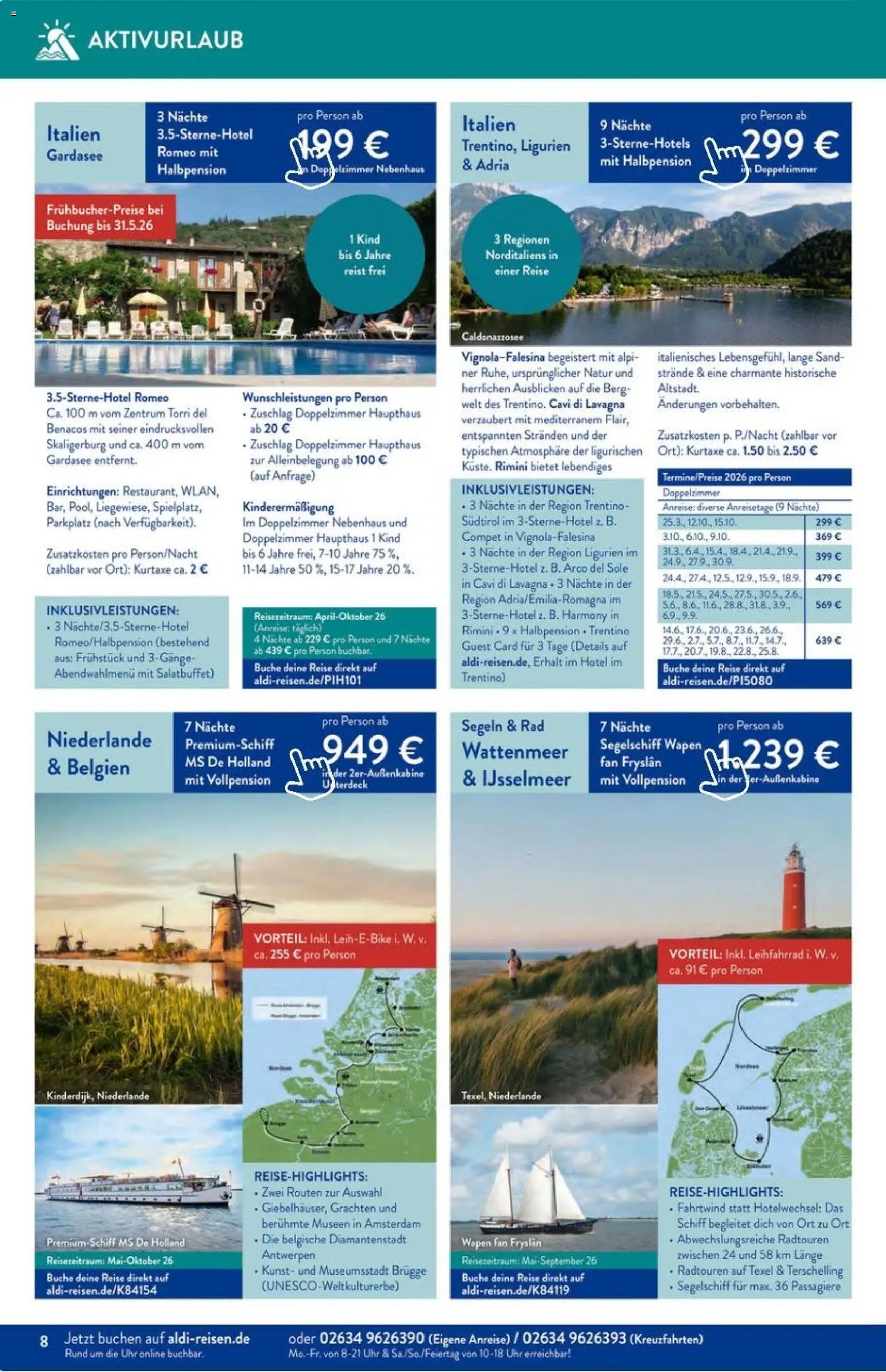 Aldi Reisen Prospekt 	