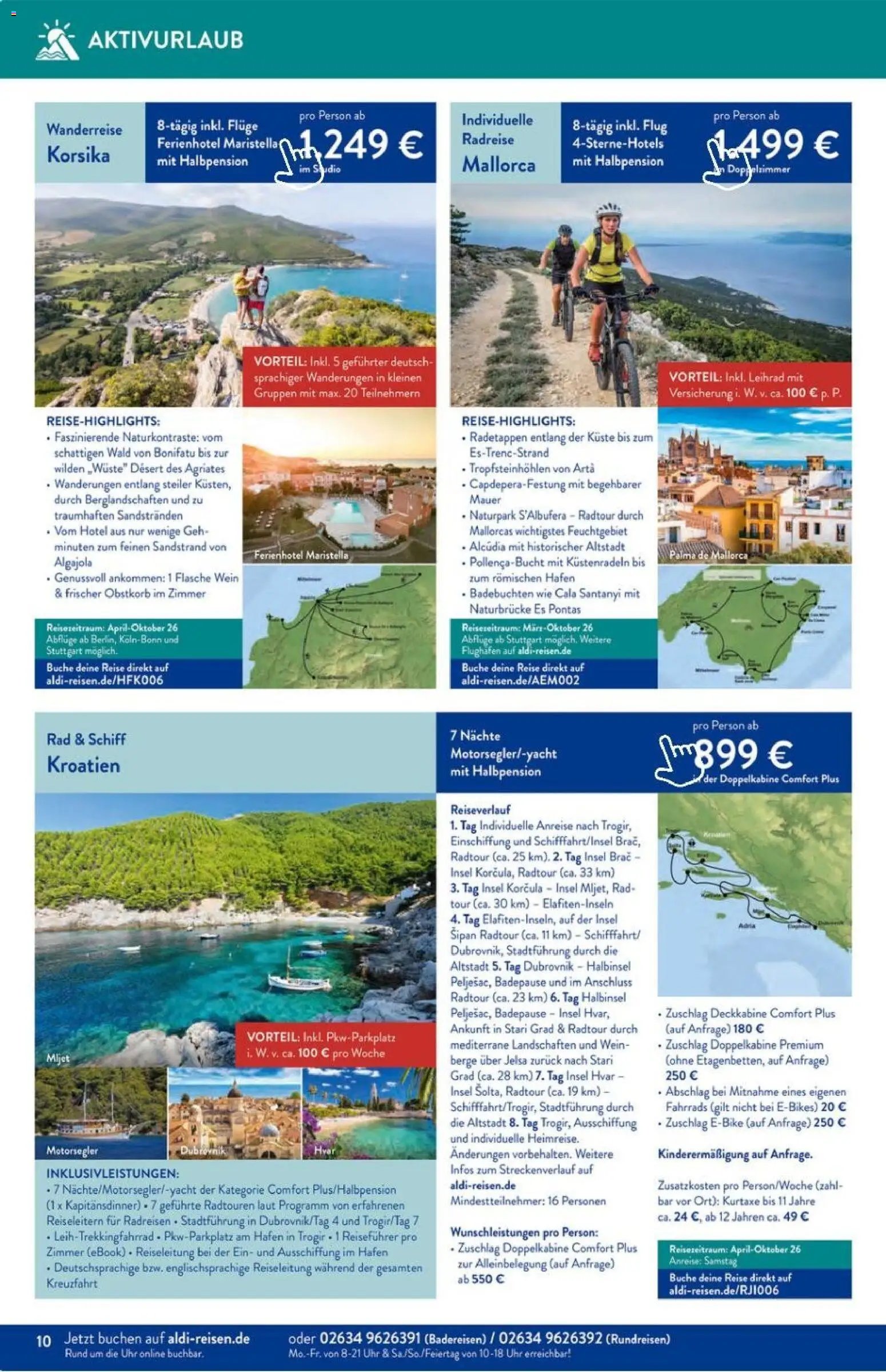 Aldi Reisen Prospekt 	