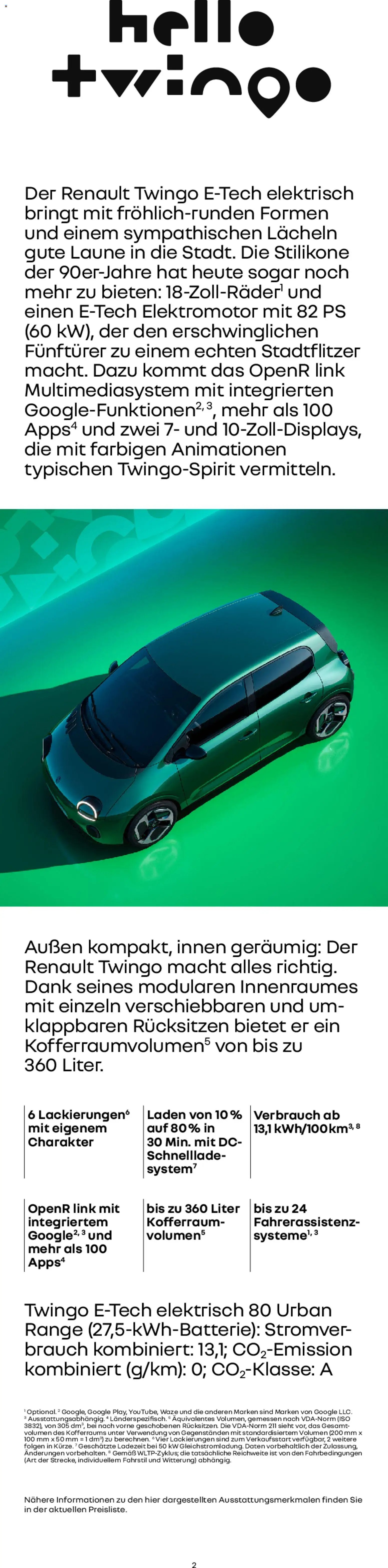 Renault Prospekt Twingo E-Tech	