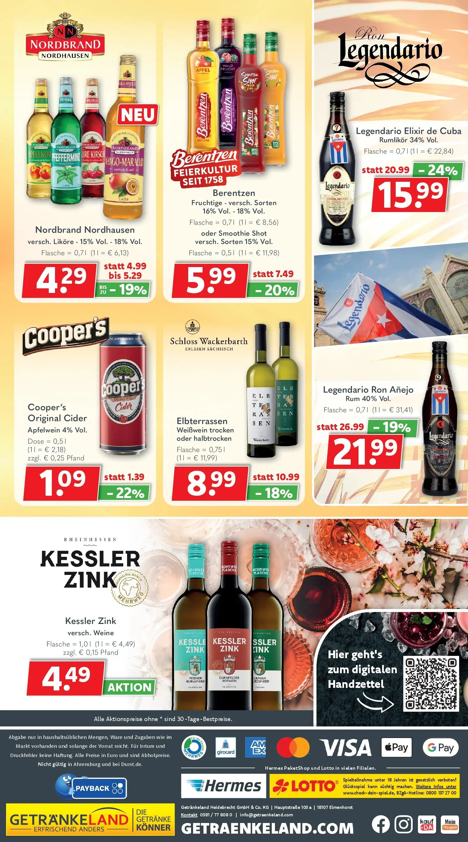Getränkeland Prospekt Neustrelitz