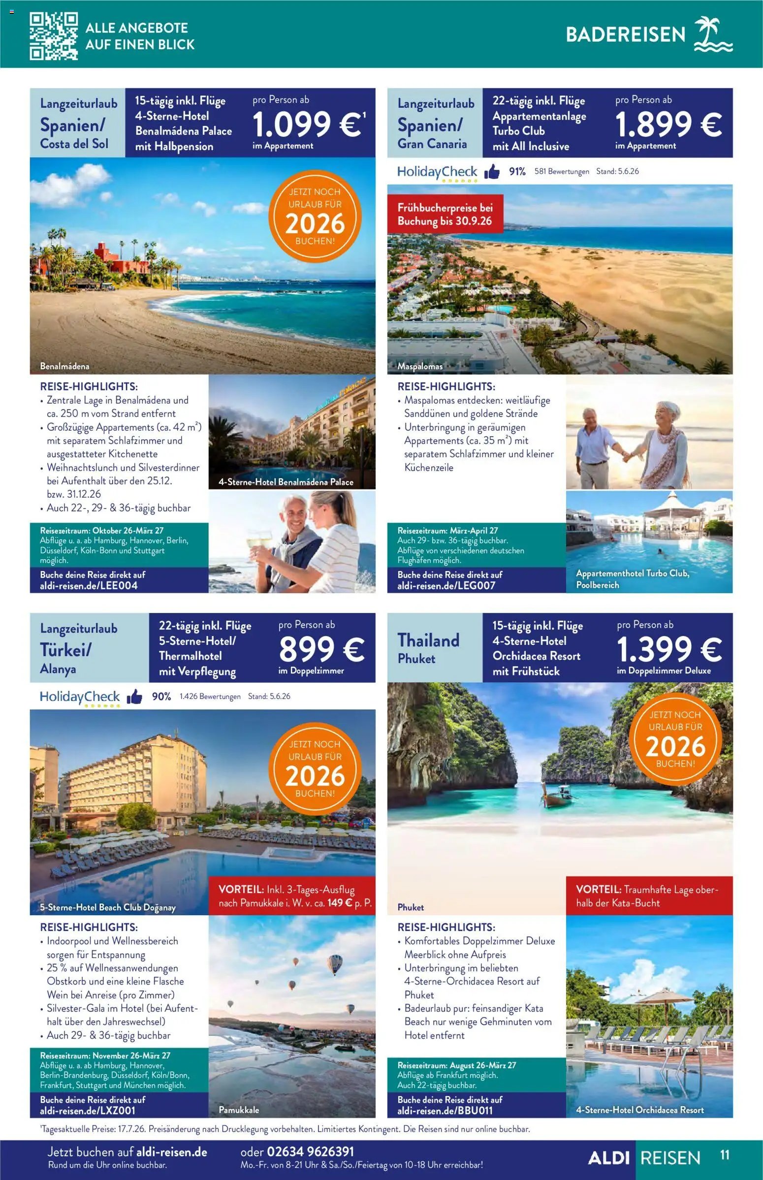 Aldi Reisen Reisemagazin
