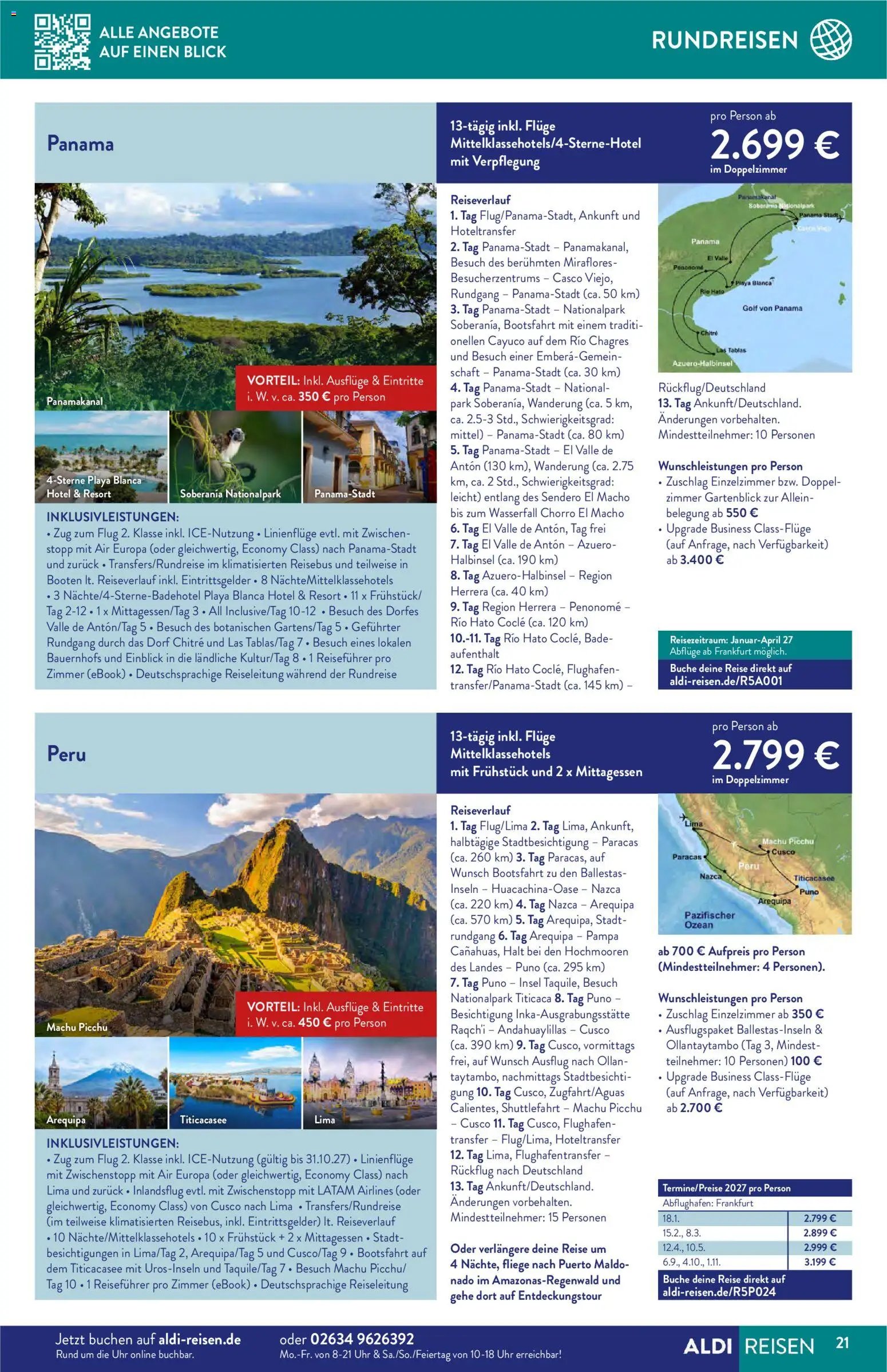 Aldi Reisen Reisemagazin