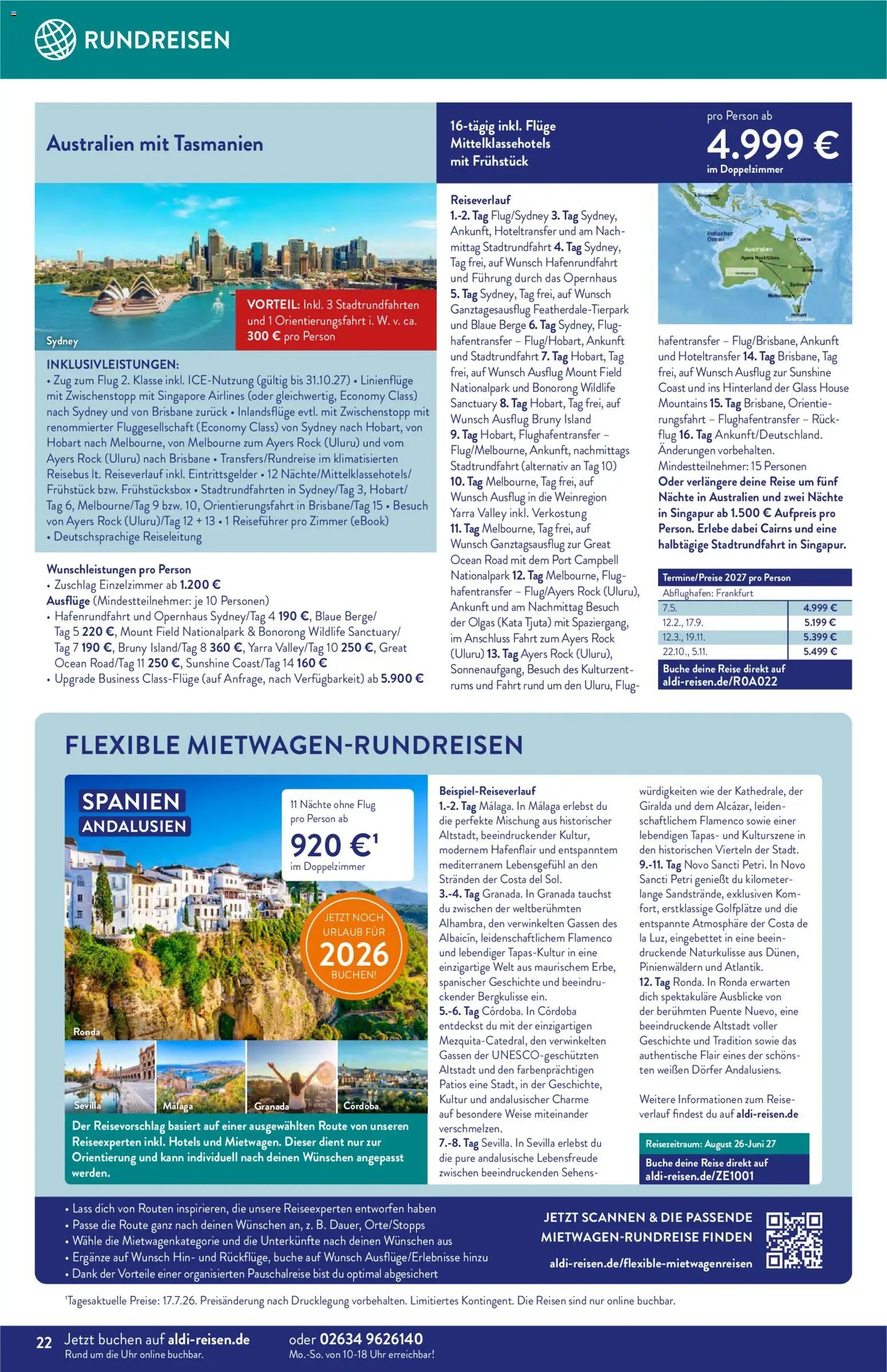 Aldi Reisen Reisemagazin