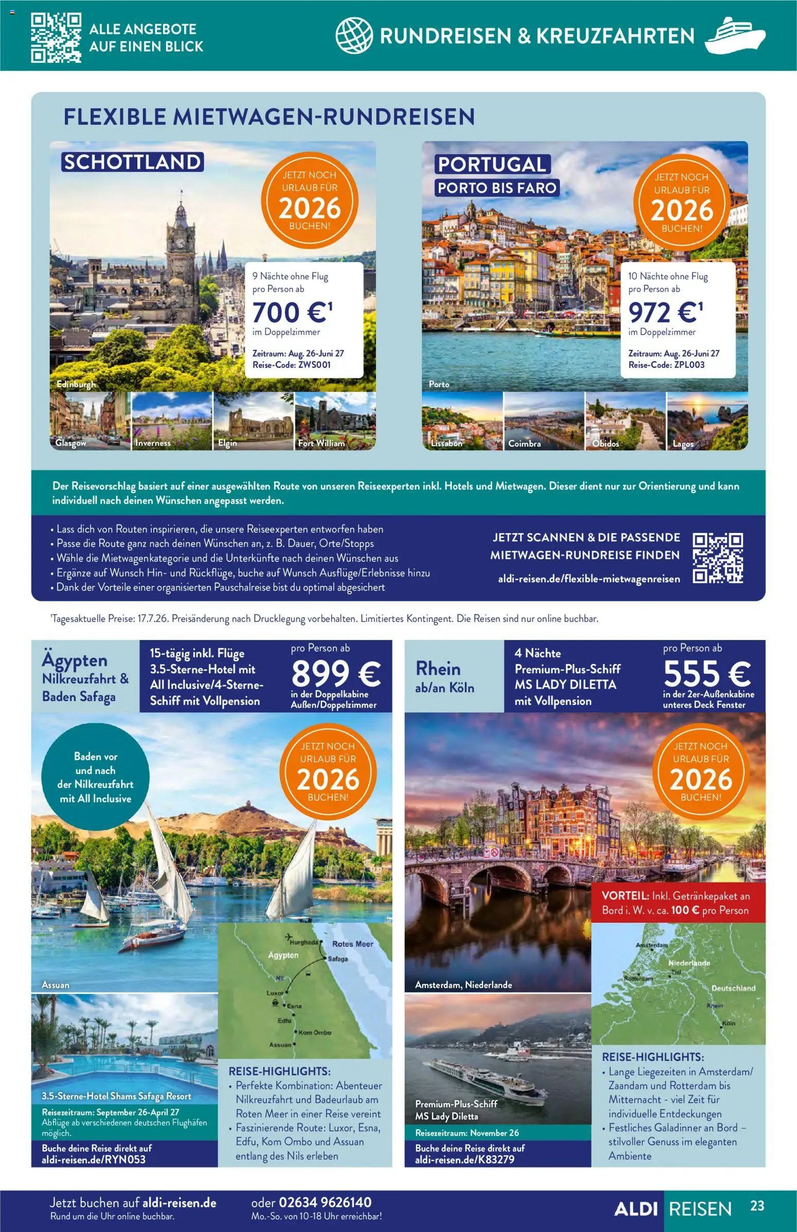 Aldi Reisen Reisemagazin
