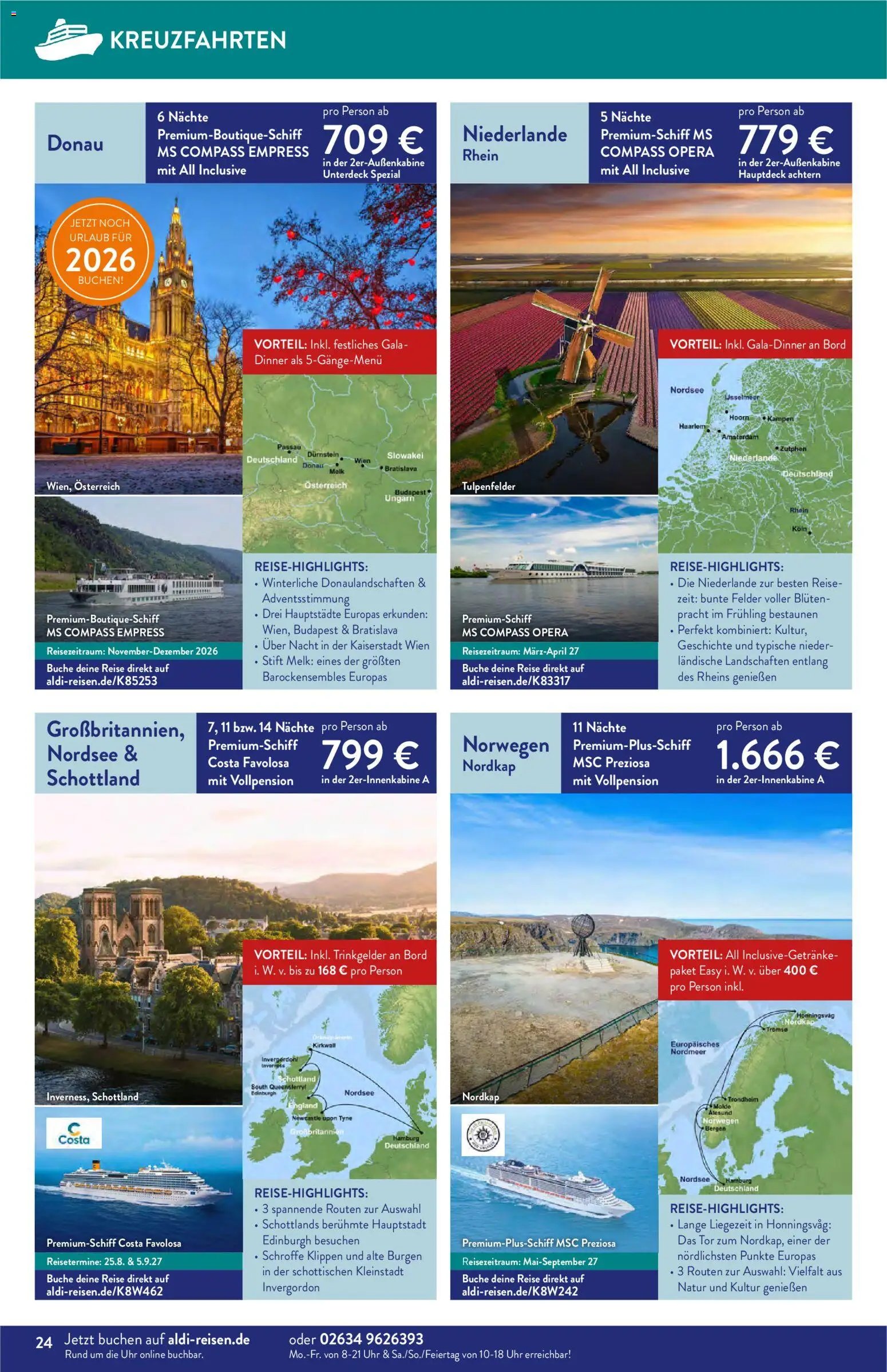 Aldi Reisen Reisemagazin