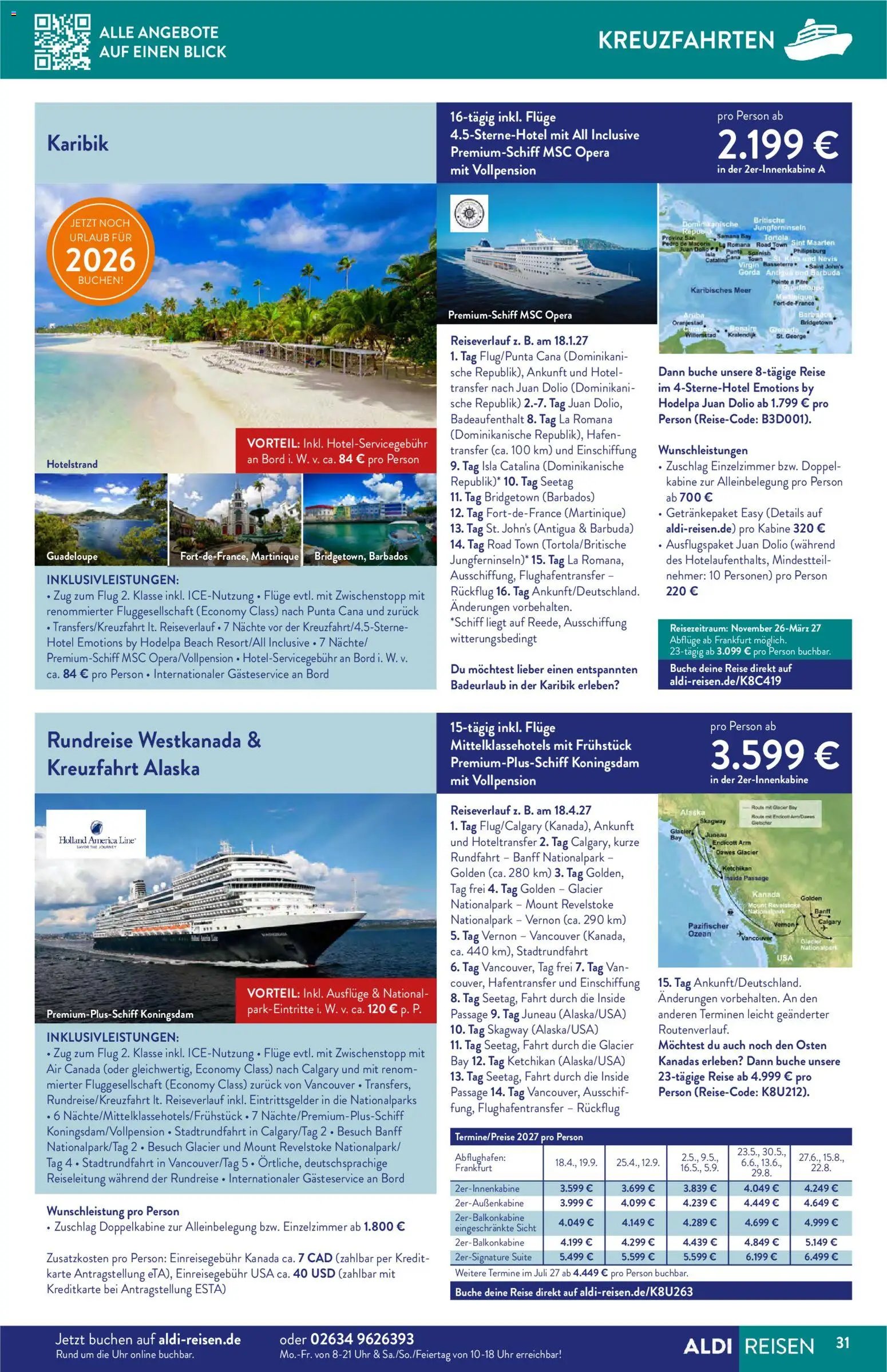 Aldi Reisen Reisemagazin