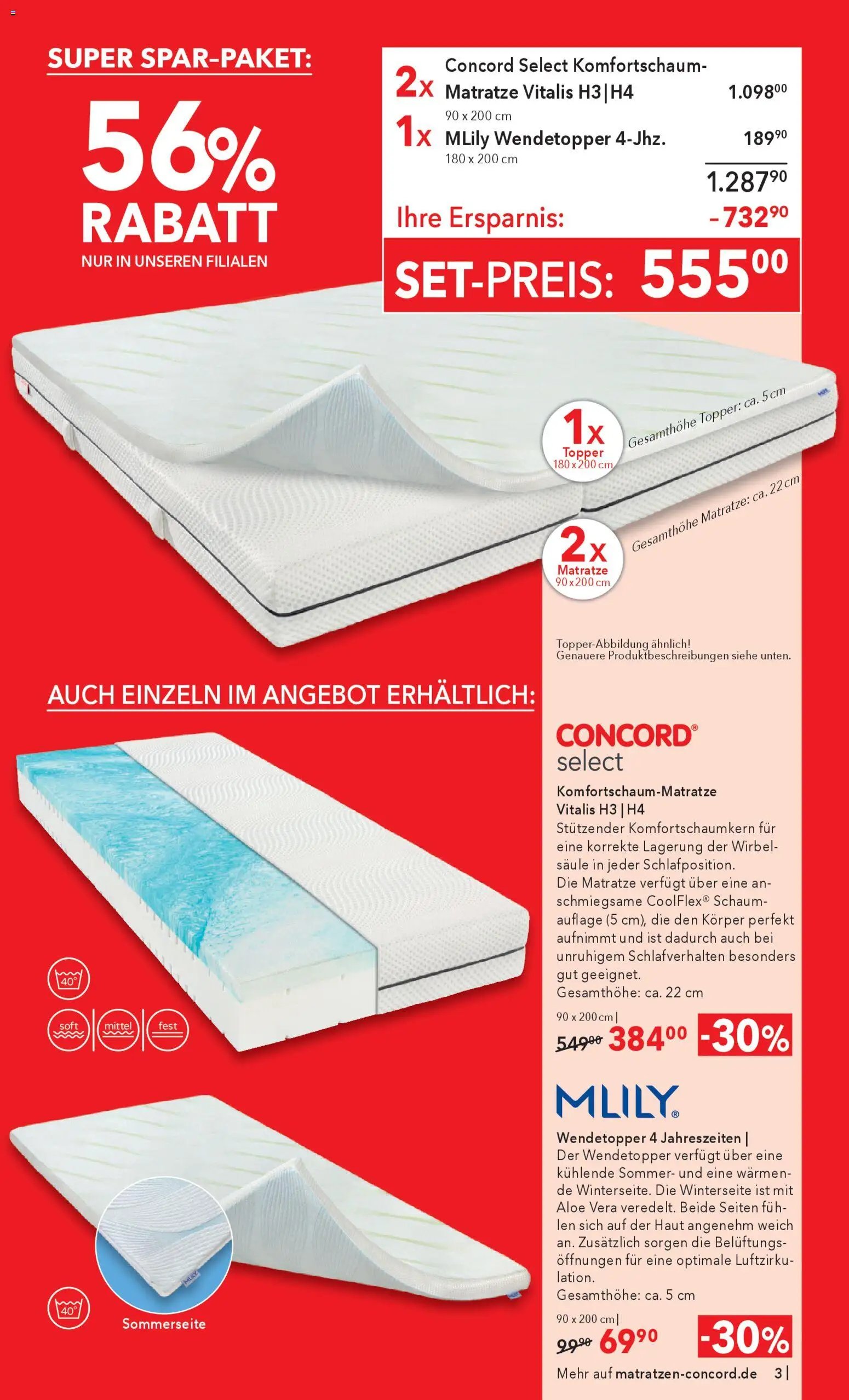 Matratzen Concord Prospekt 	