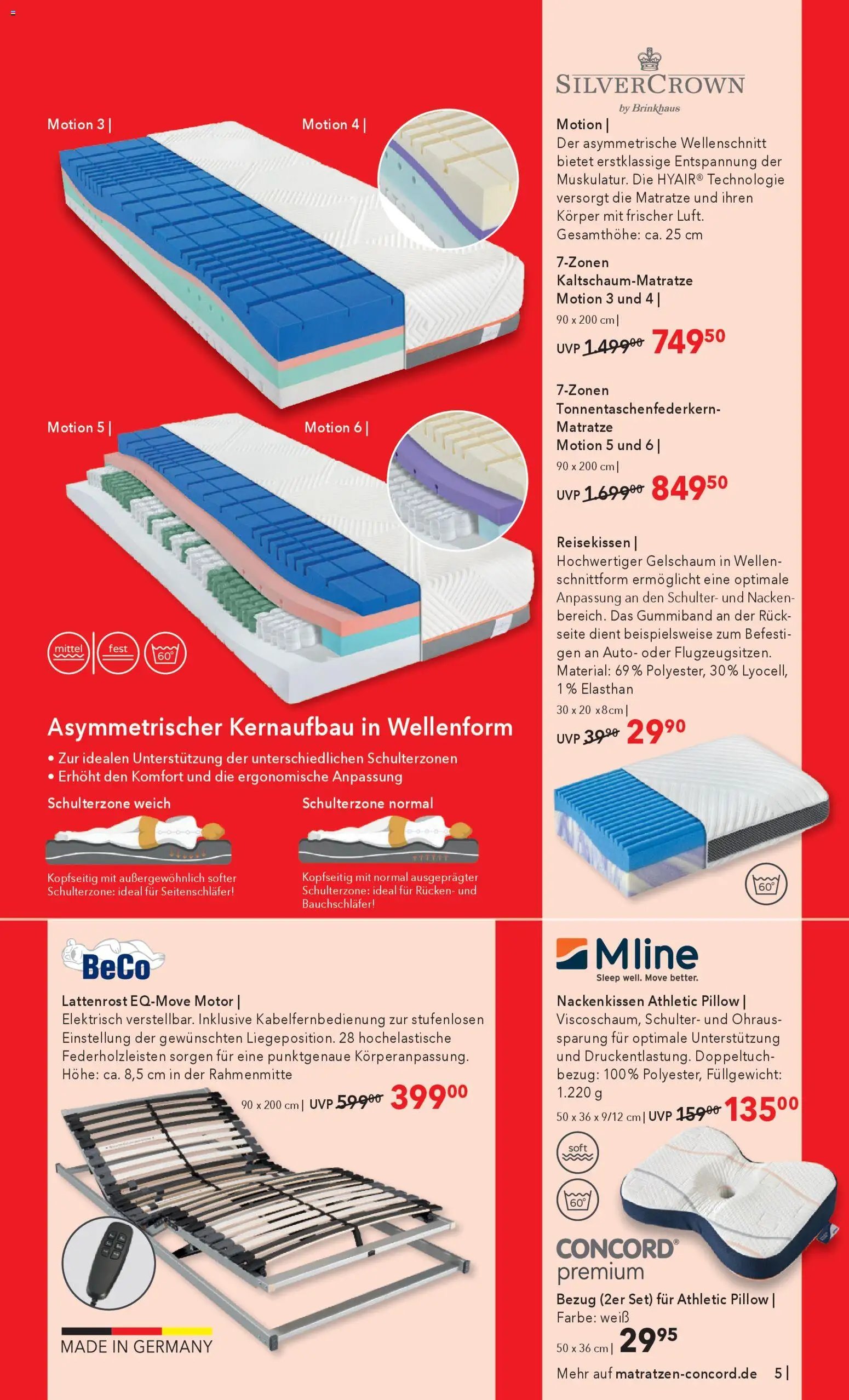 Matratzen Concord Prospekt 	