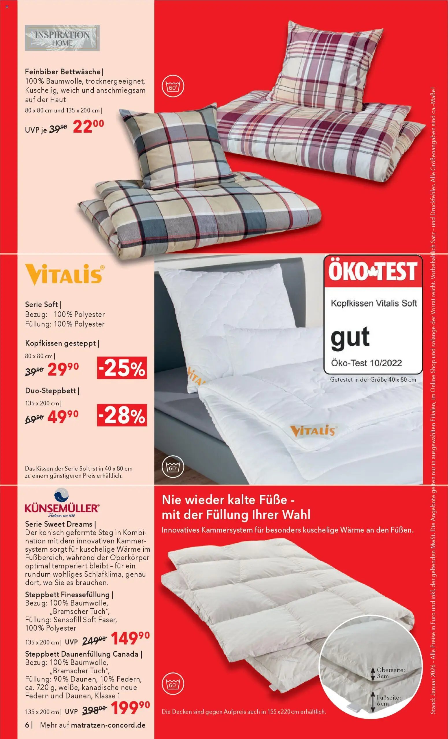 Matratzen Concord Prospekt 	