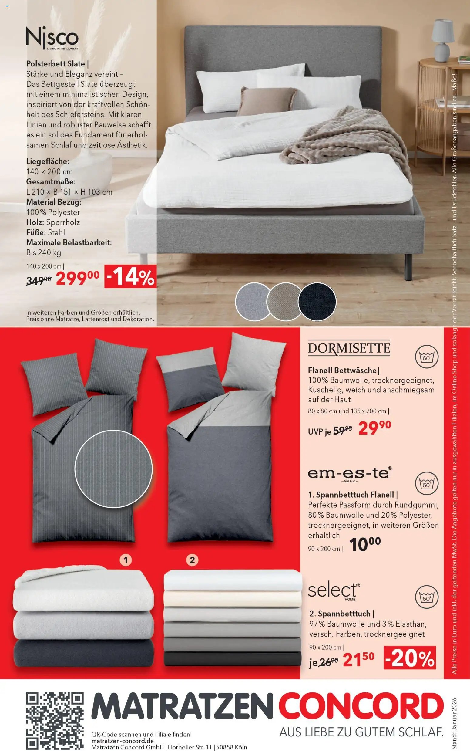 Matratzen Concord Prospekt 	