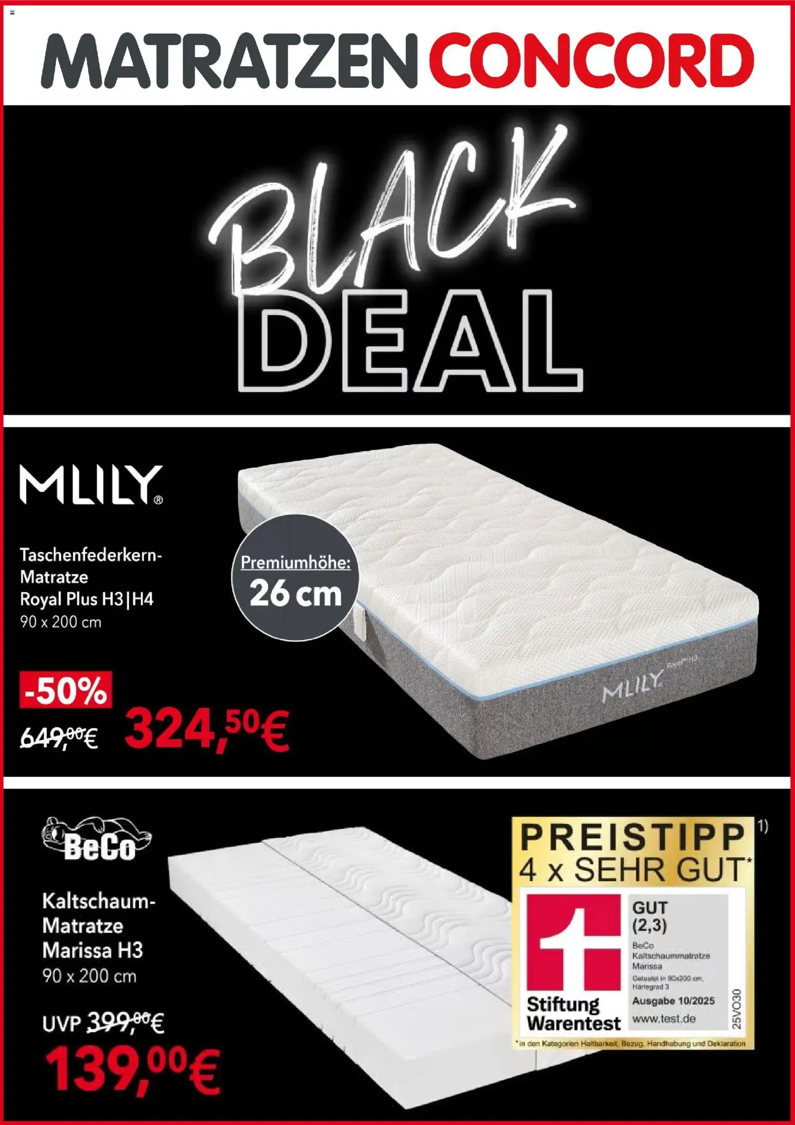 Matratzen Concord - Black Friday