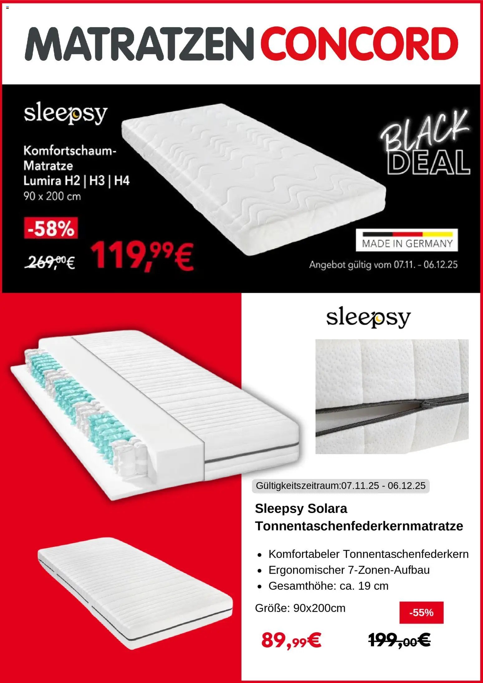 Matratzen Concord - Black Friday