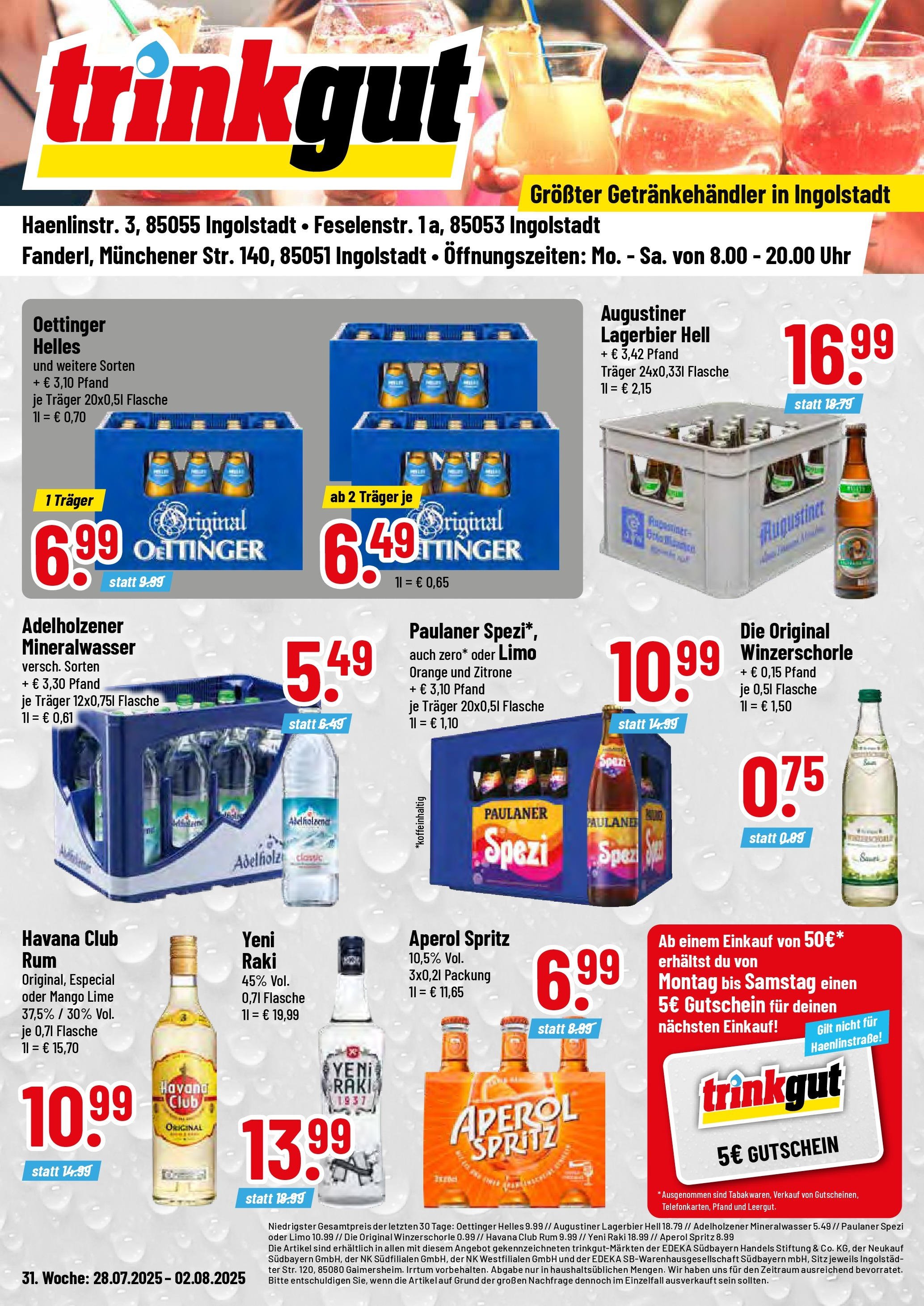 Trinkgut prospekt Ingolstadt	 (2025-07-27 - 2025-08-02) | 1
