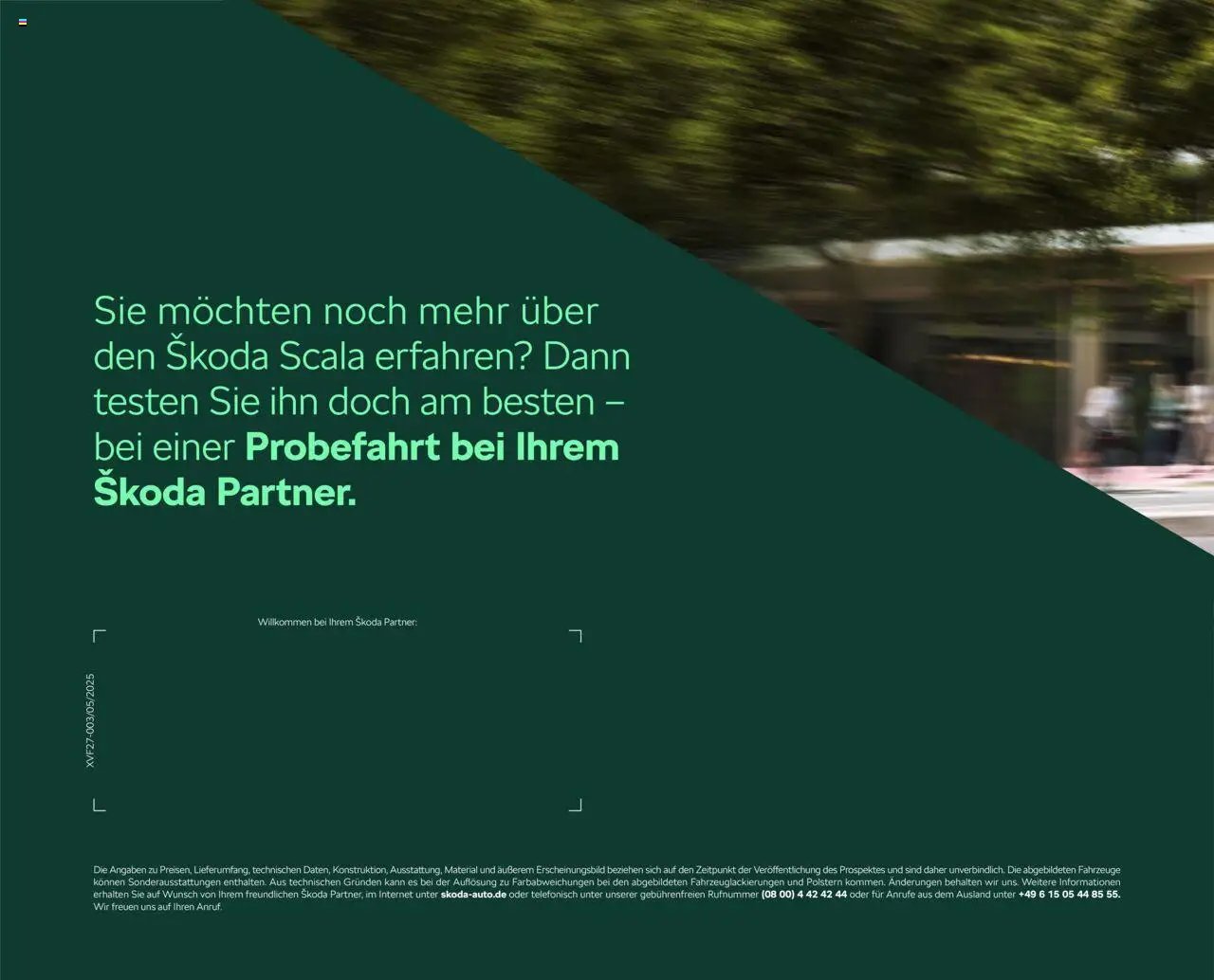 Škoda Scala Preisliste