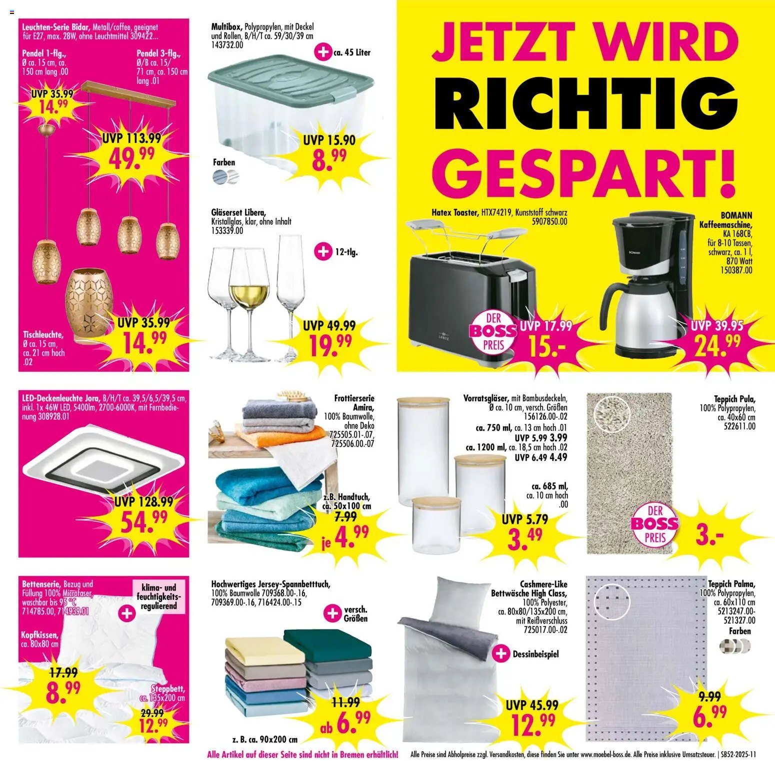 SB Möbel Boss Prospekt 	 (2025-12-20 - 2026-01-02)