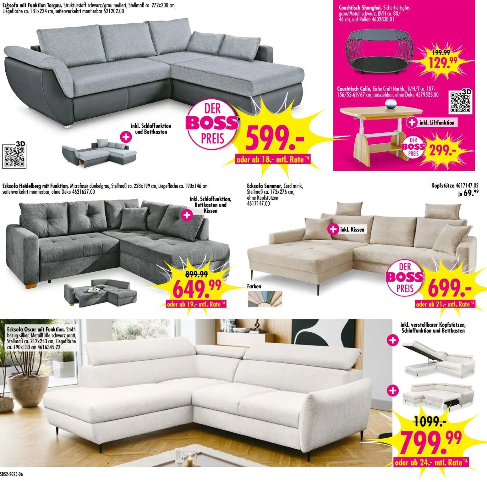 SB Möbel Boss Prospekt 	 (2025-12-20 - 2026-01-02)