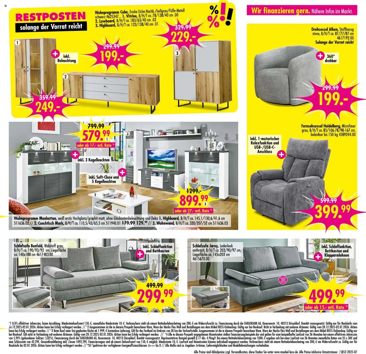SB Möbel Boss Prospekt 	 (2025-12-20 - 2026-01-02)
