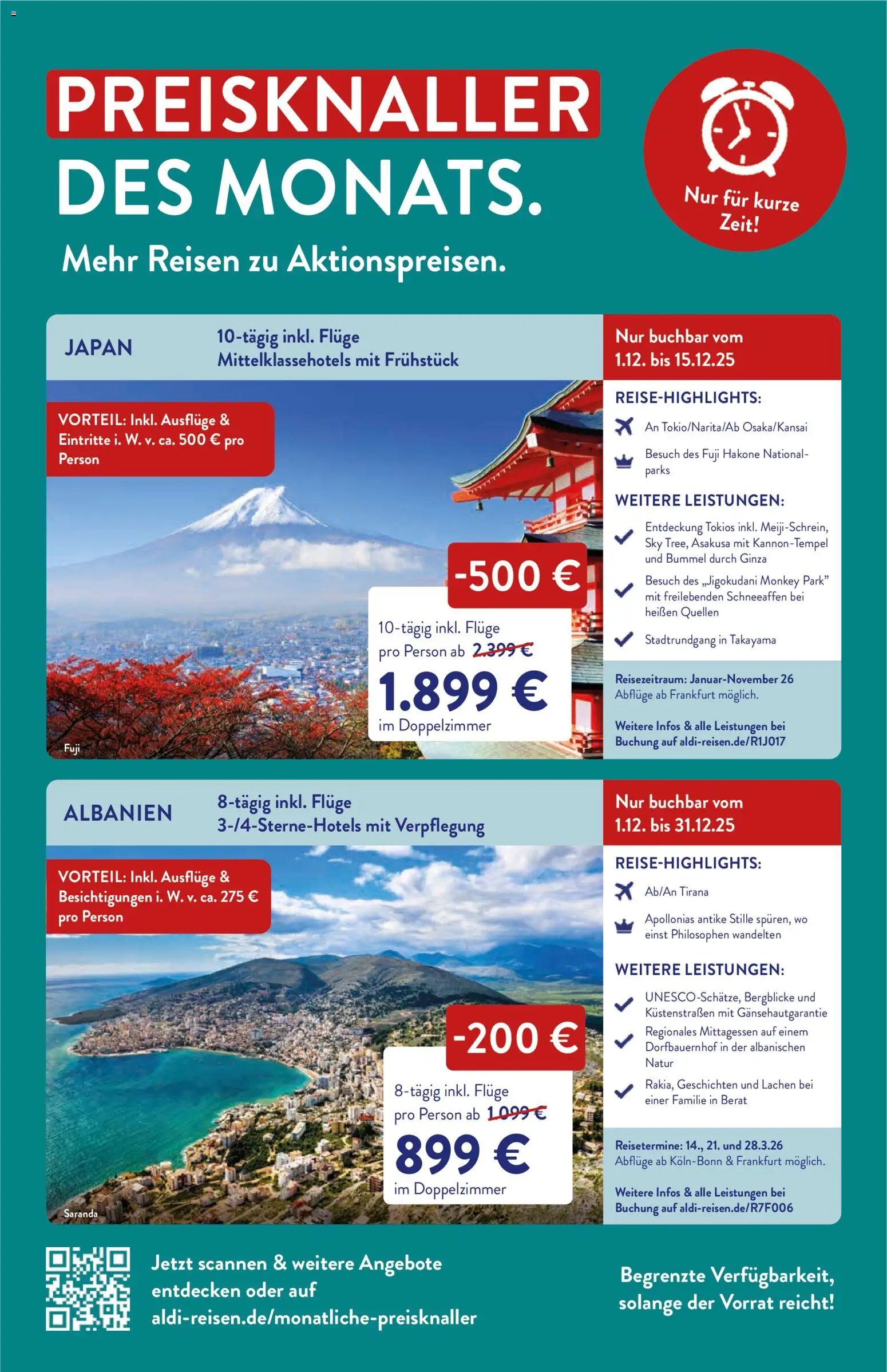 Aldi Reisen Prospekt 	 (2025-12-01 - 2025-12-31)