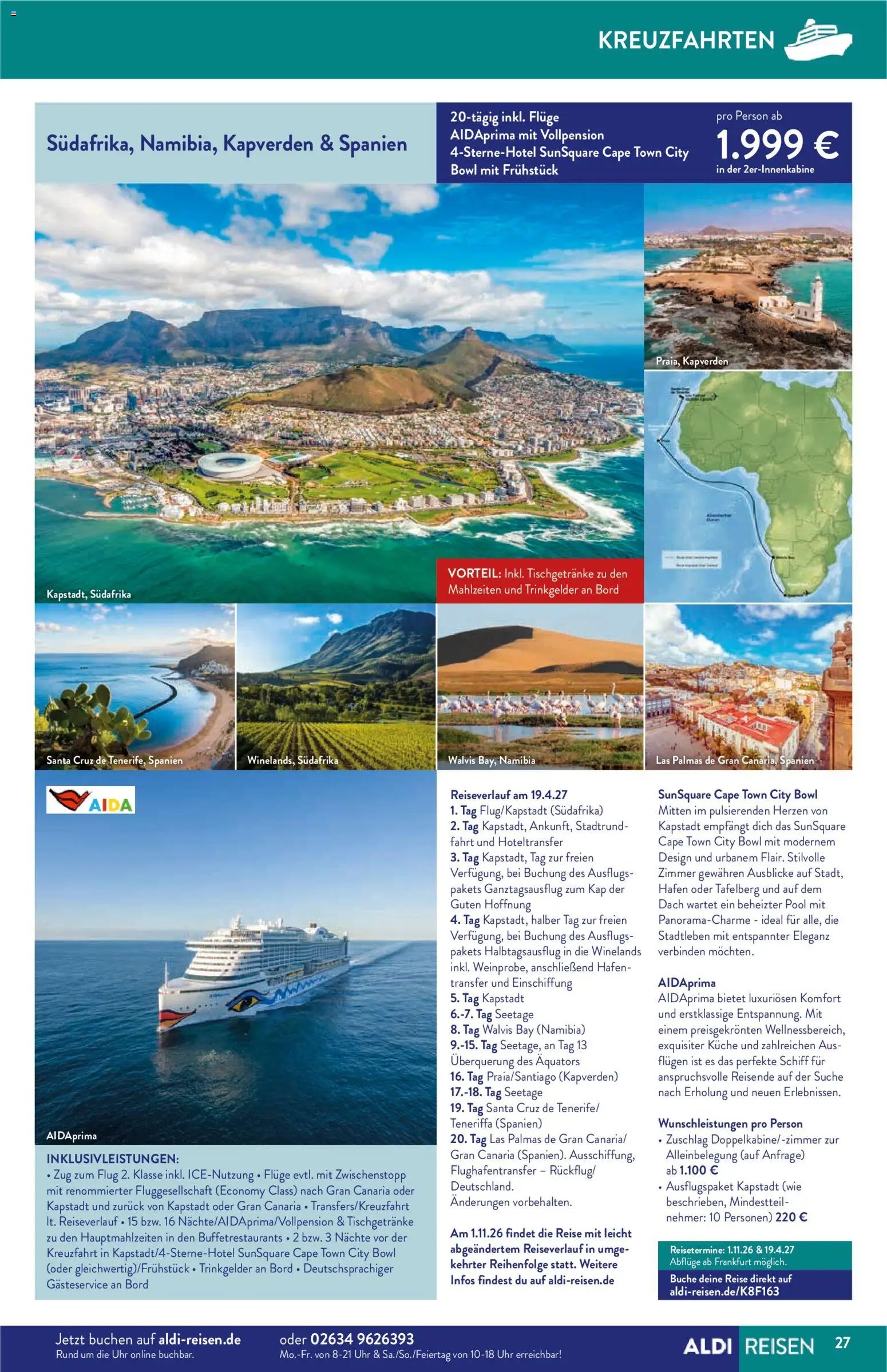 Aldi Reisen Prospekt 	 (2025-12-01 - 2025-12-31)