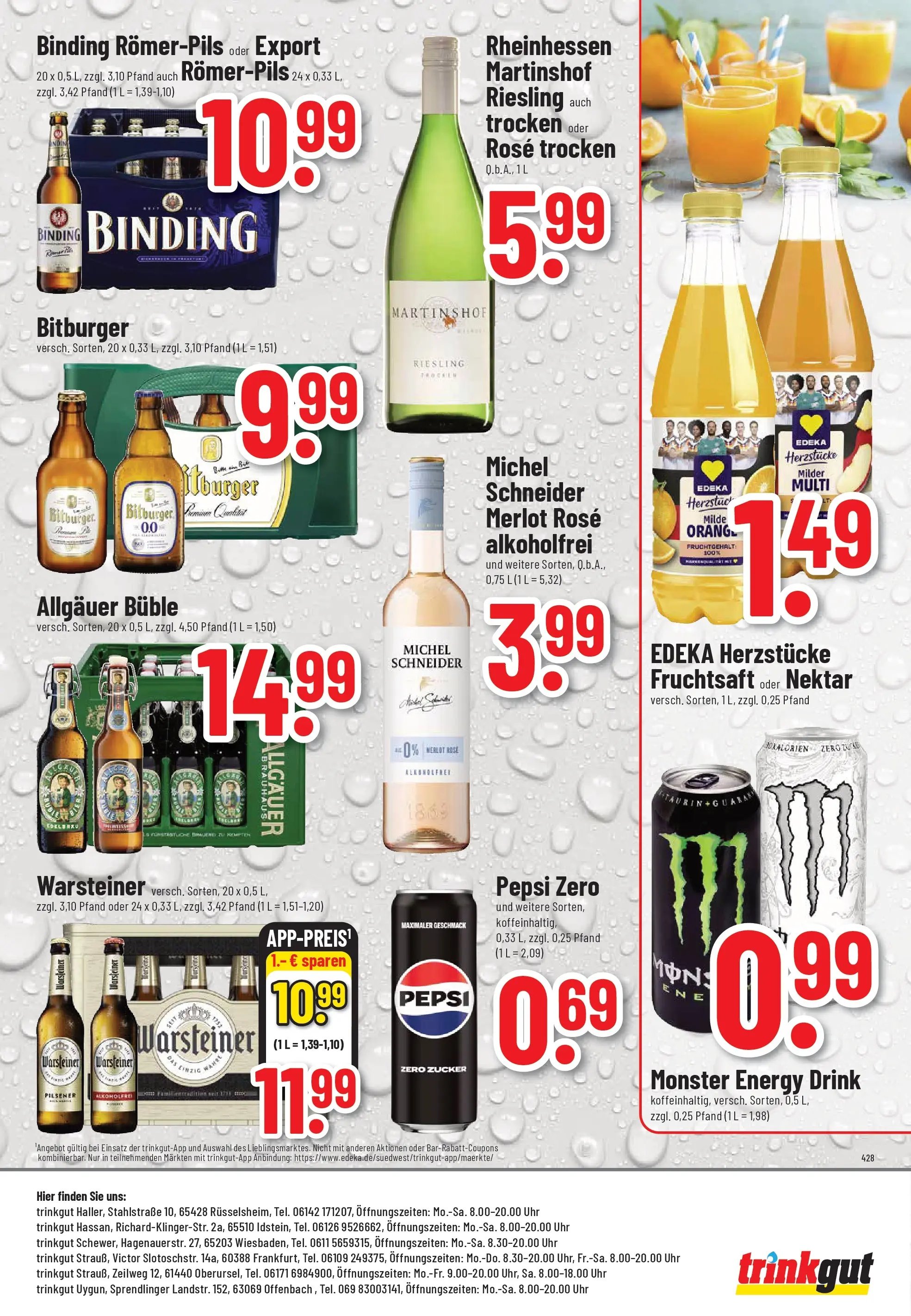 Trinkgut Prospekt Frankfurt A.M.	