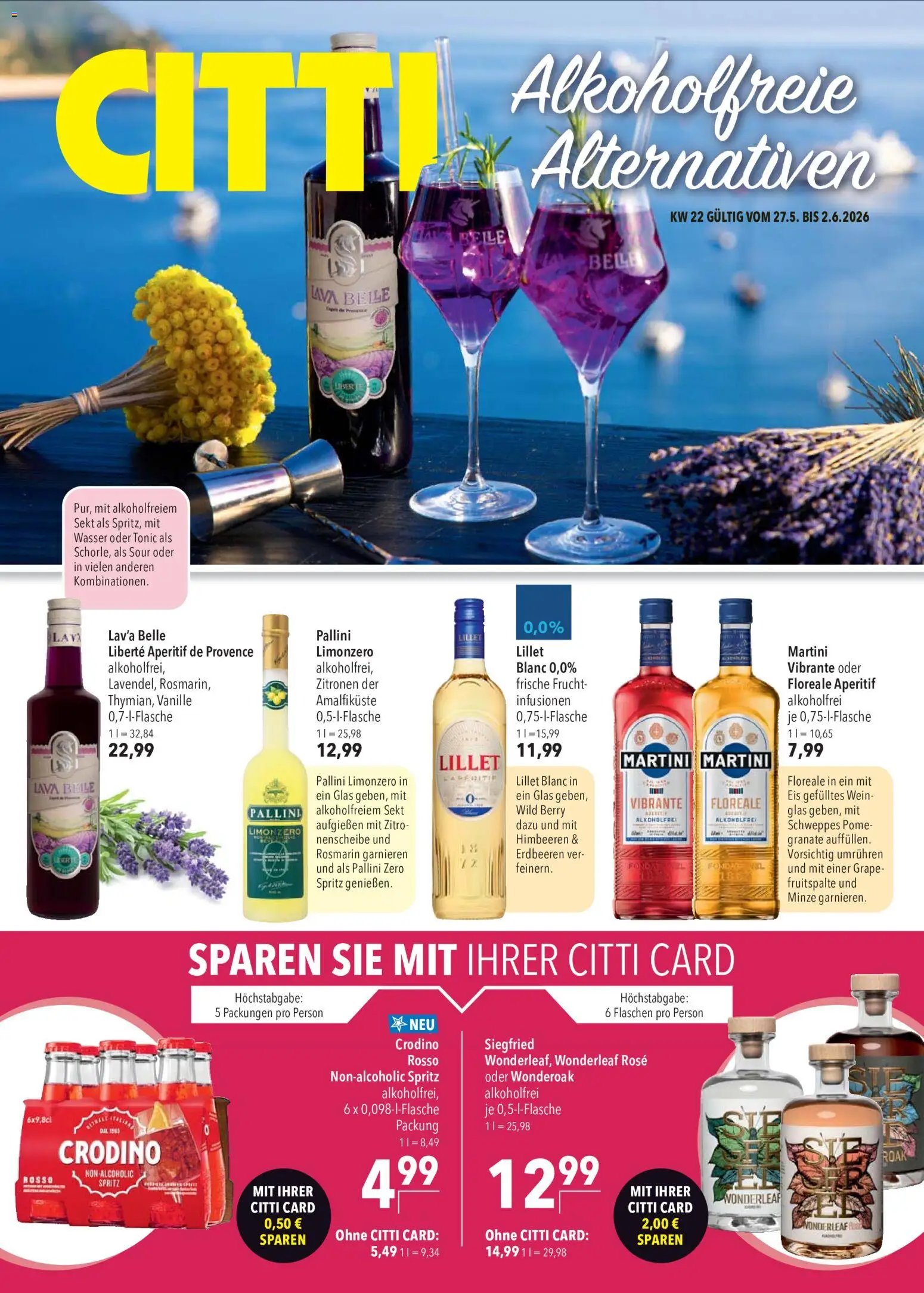 CITTI Markt  Alkoholfreie Alternativen