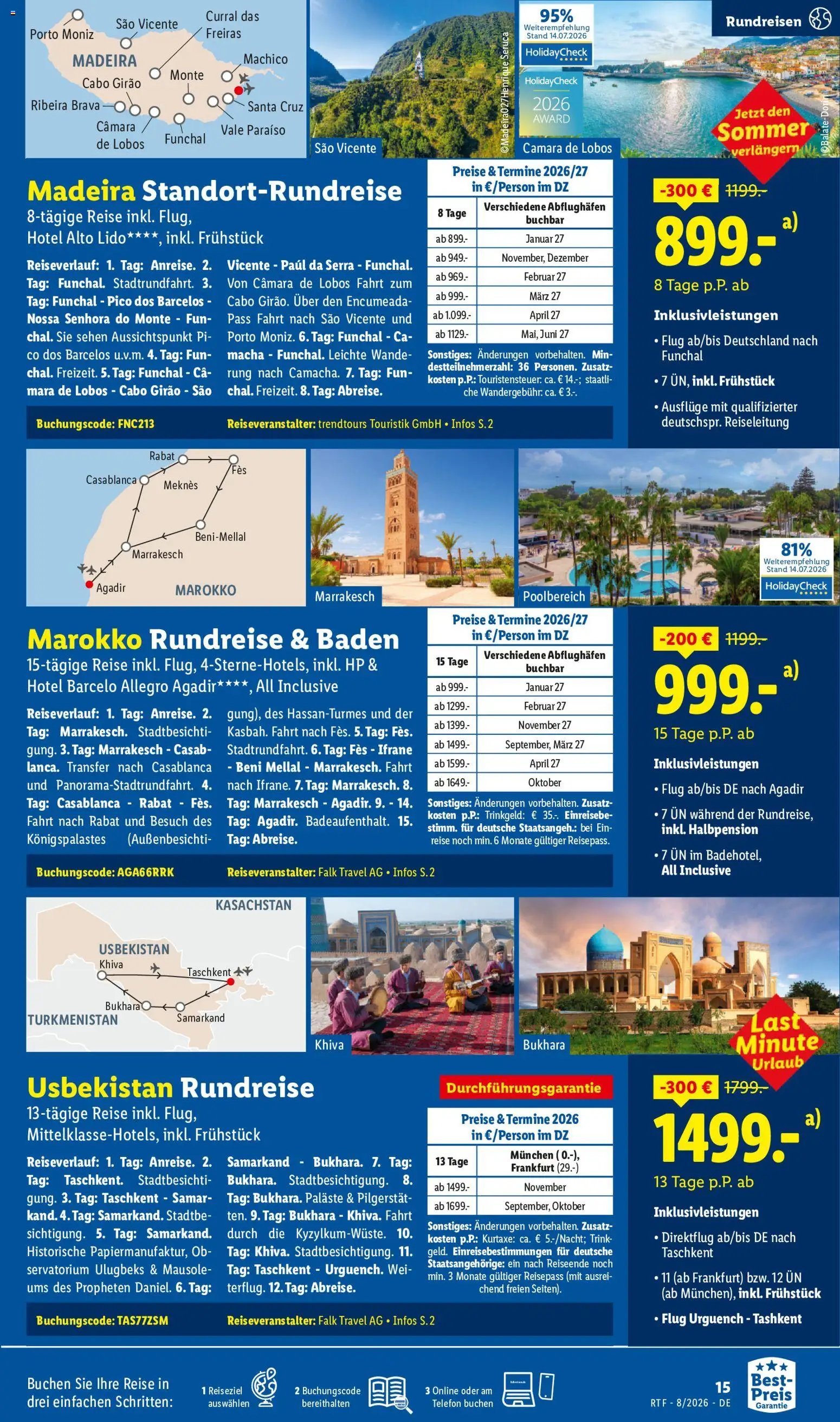 Lidl Reisen Prospekt