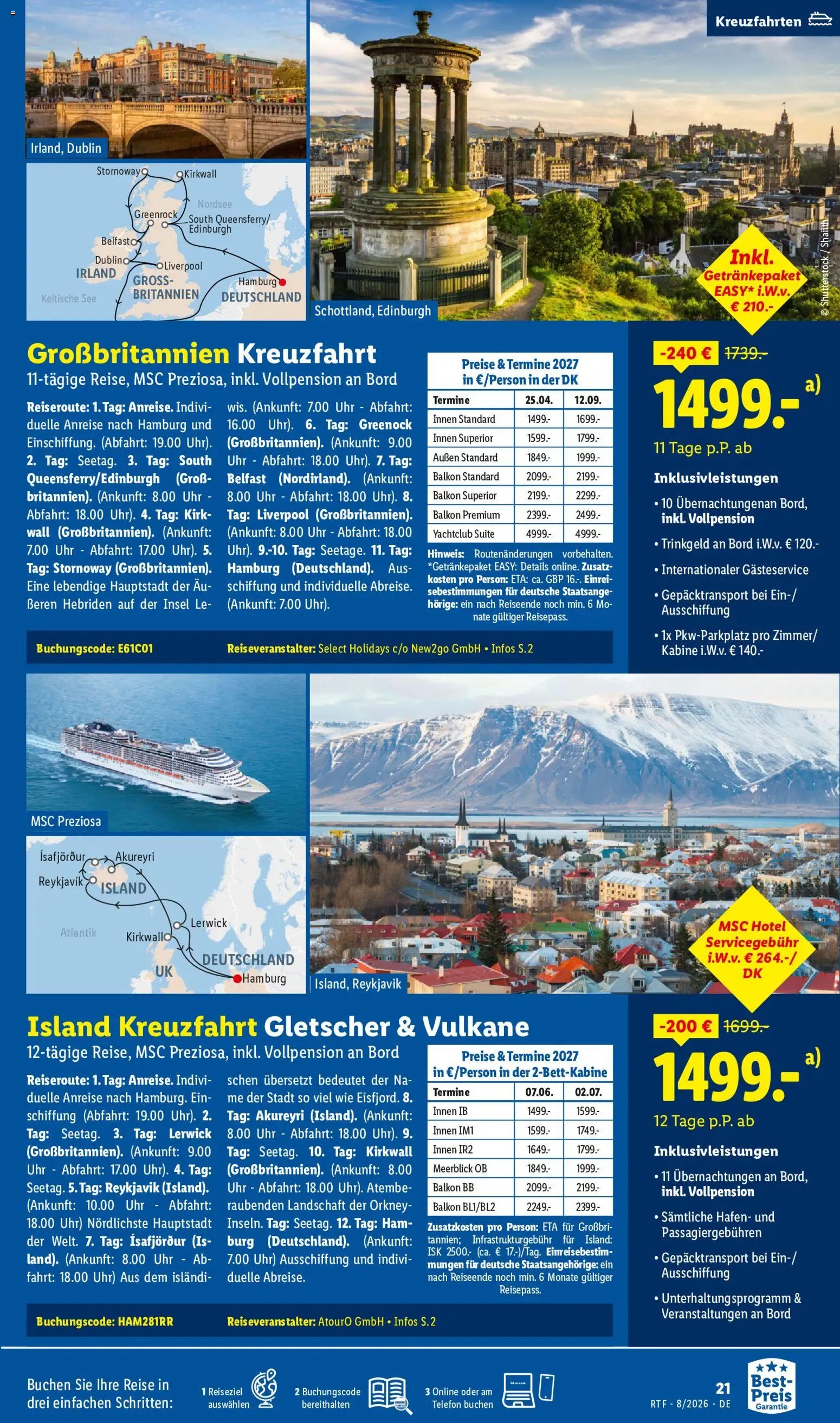 Lidl Reisen Prospekt