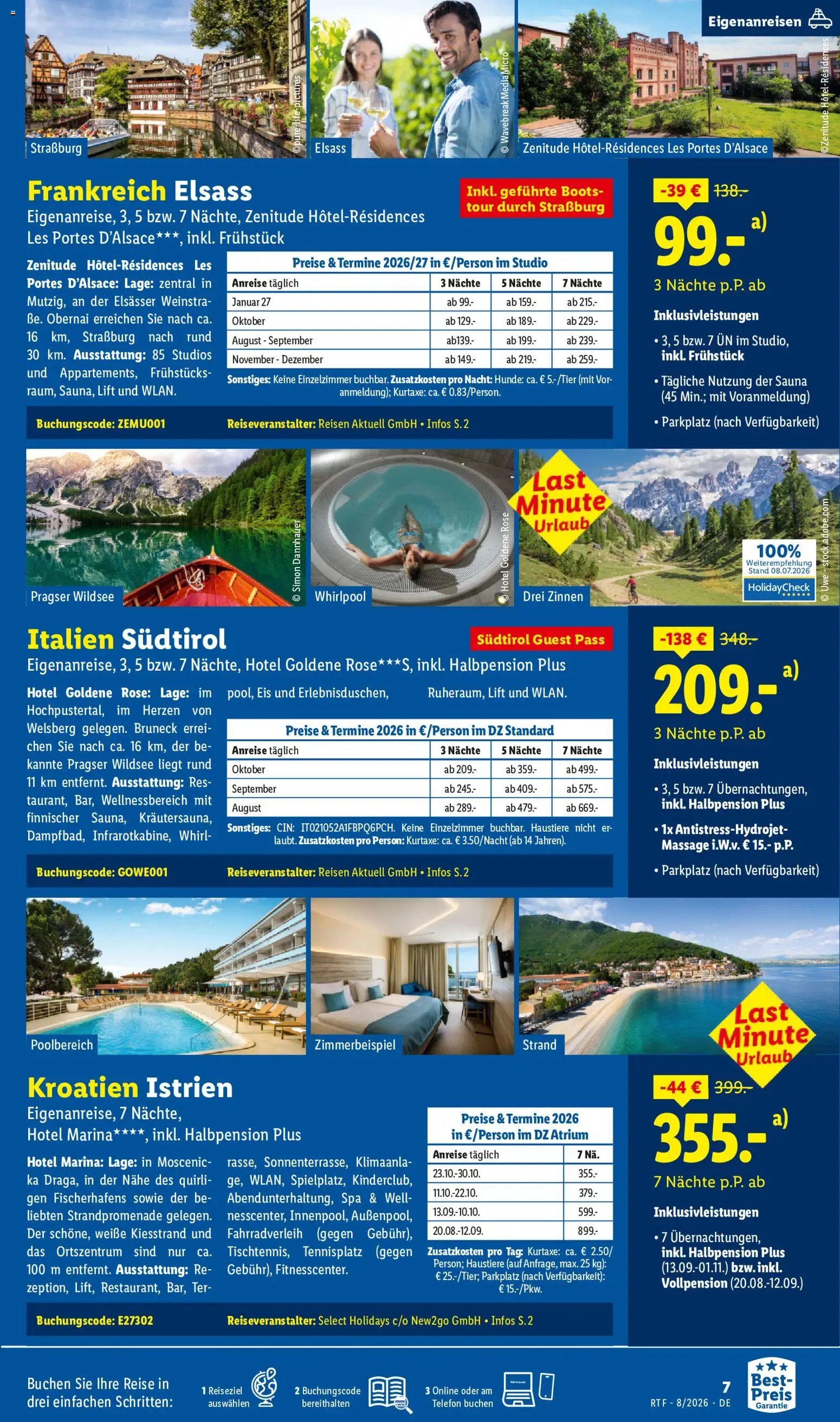 Lidl Reisen Prospekt