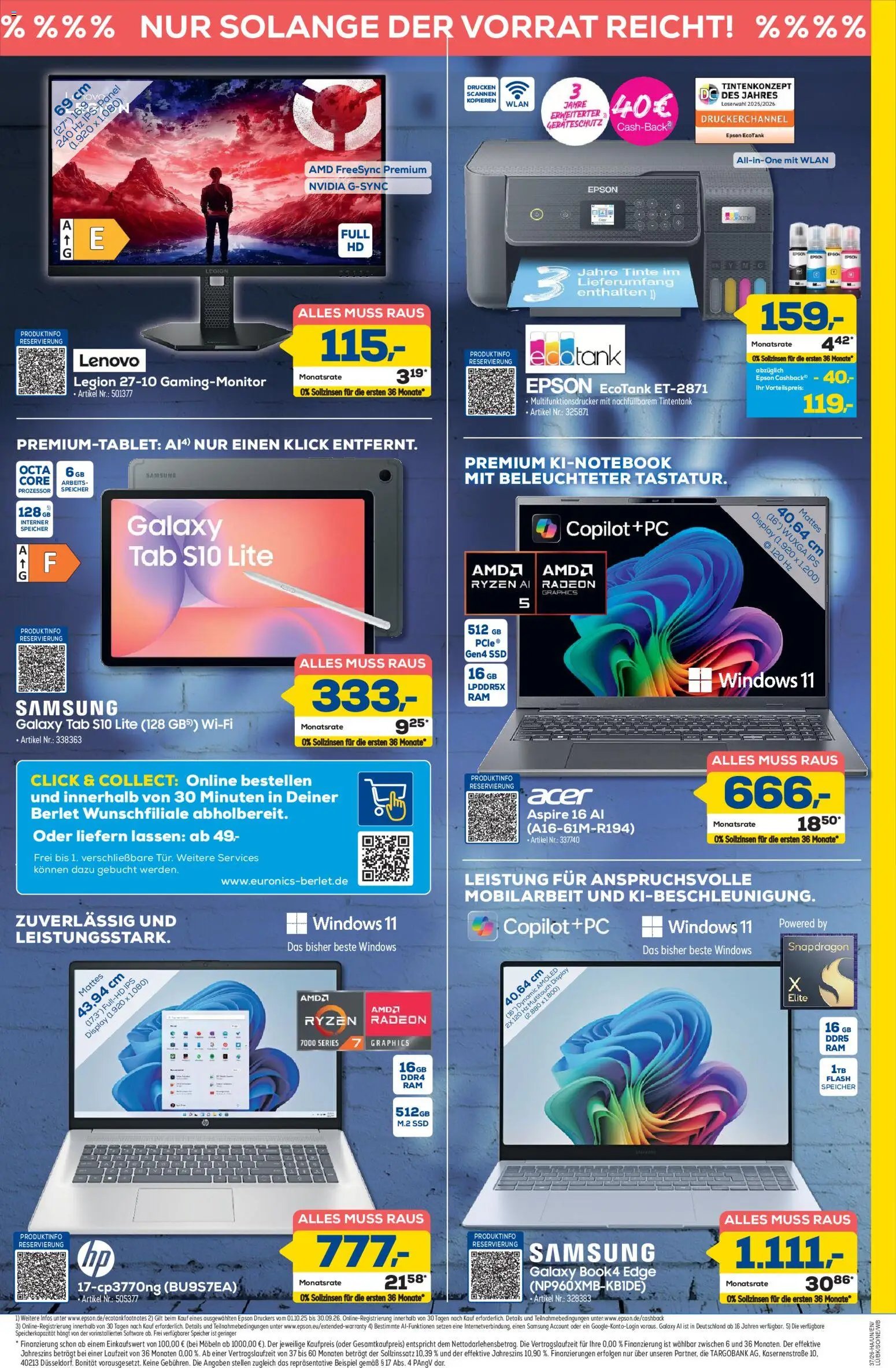 Euronics Prospekt Berlet