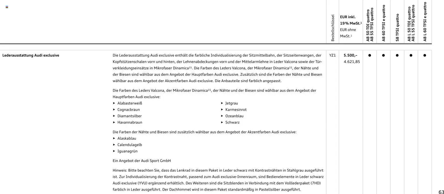 Audi A8 (2025-10-28 - 2026-10-28)