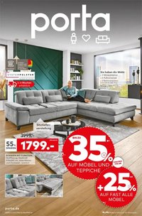 Porta! Prospekt Bis zu 35% auf Möbel und Teppiche