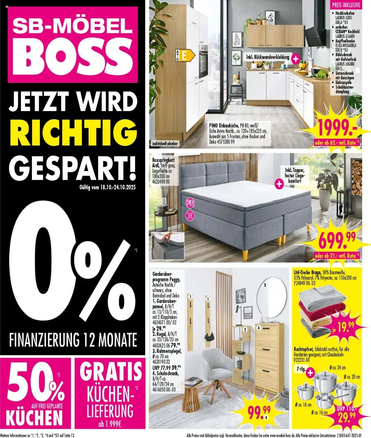 SB Möbel Boss Prospekt Neubrandenburg (2025-10-18 - 2025-10-24) | 1