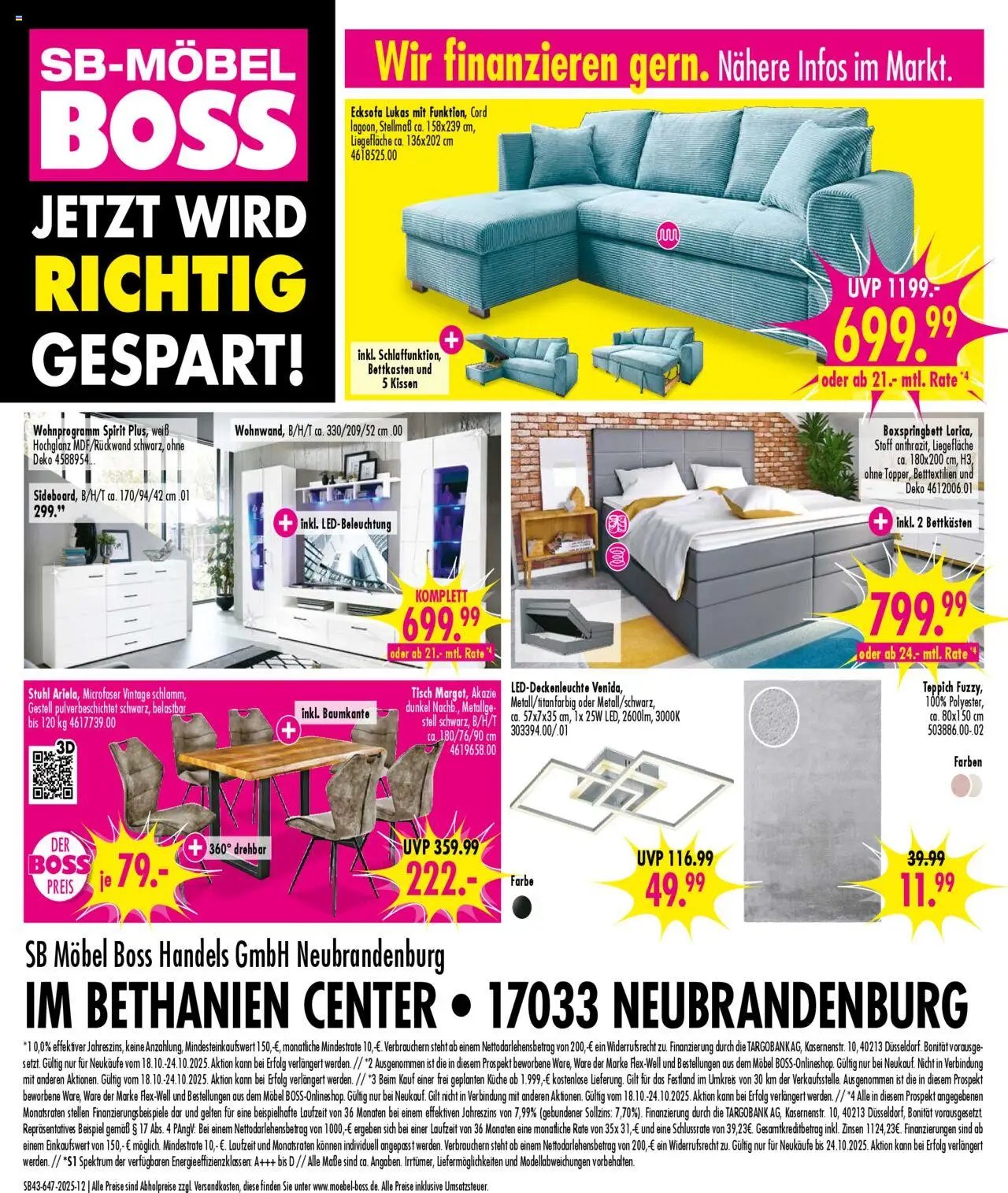 SB Möbel Boss Prospekt Neubrandenburg (2025-10-18 - 2025-10-24) | 12