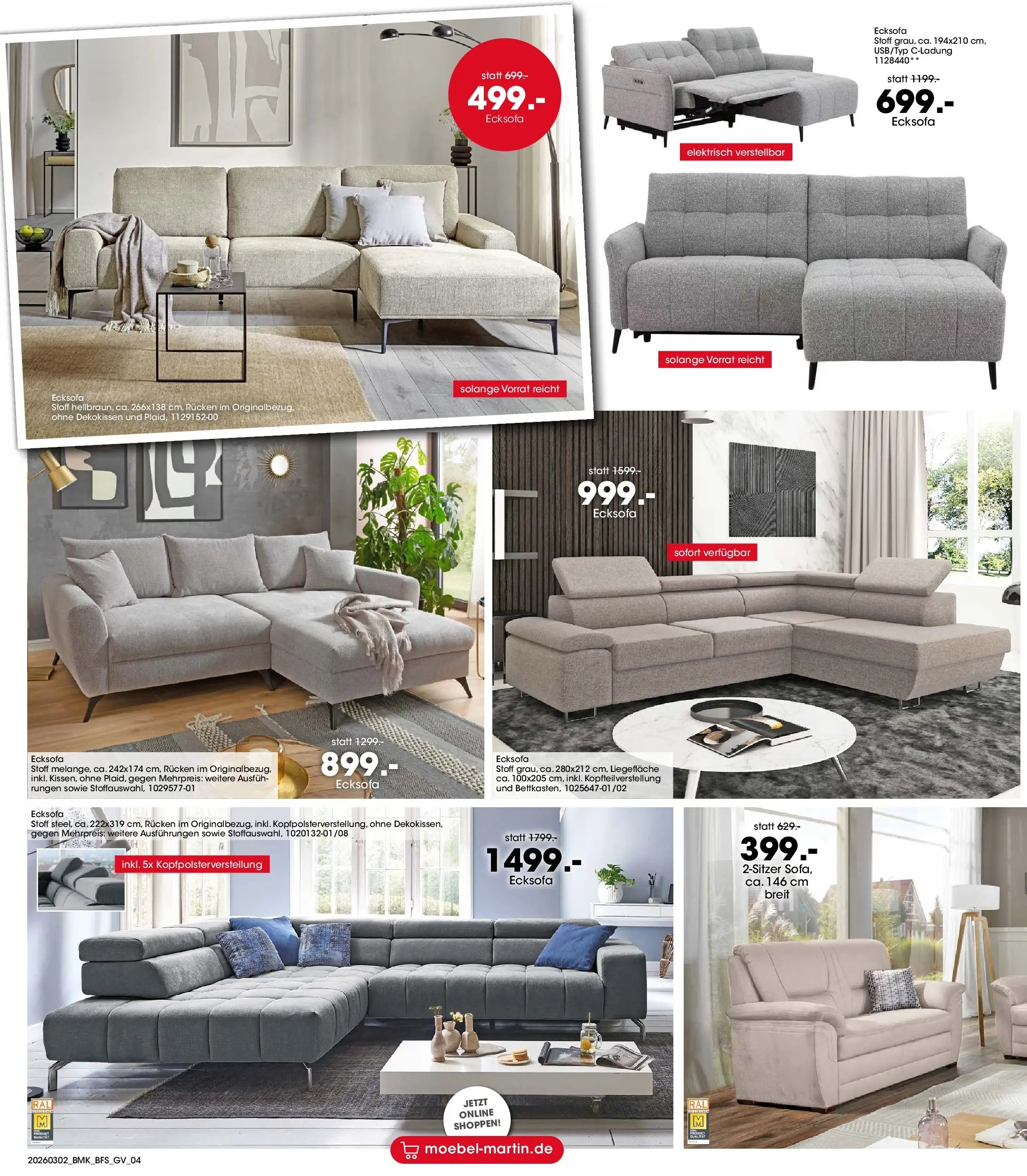 Möbel Martin Wochenangebote (2026-03-02 - 2026-03-31)