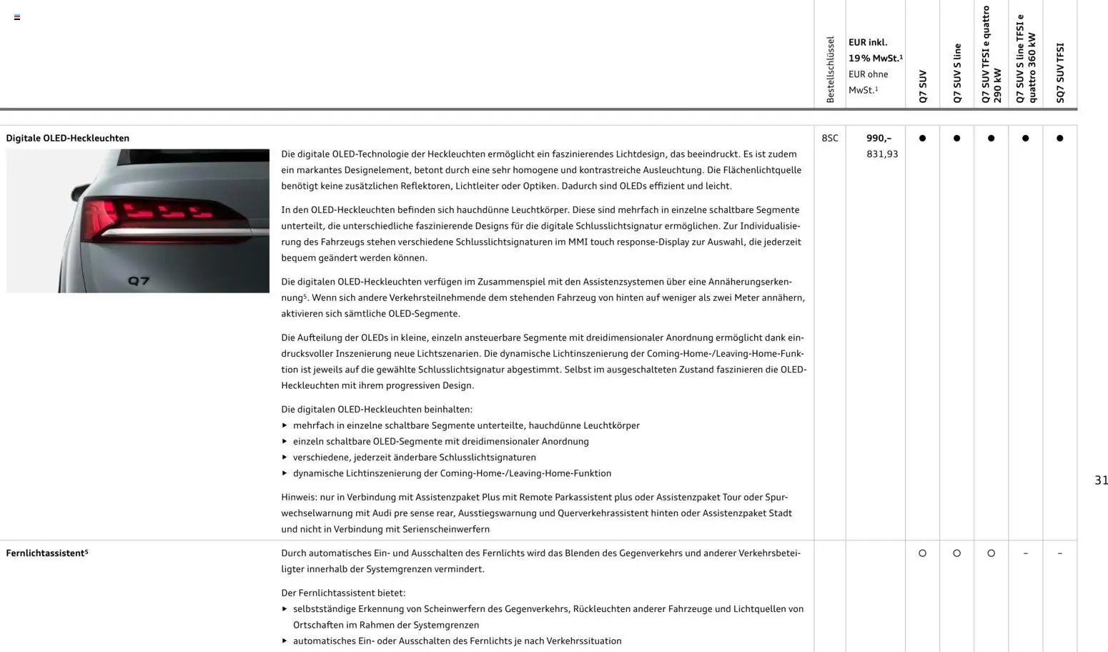 Audi Q7 (2025-10-28 - 2026-10-28)