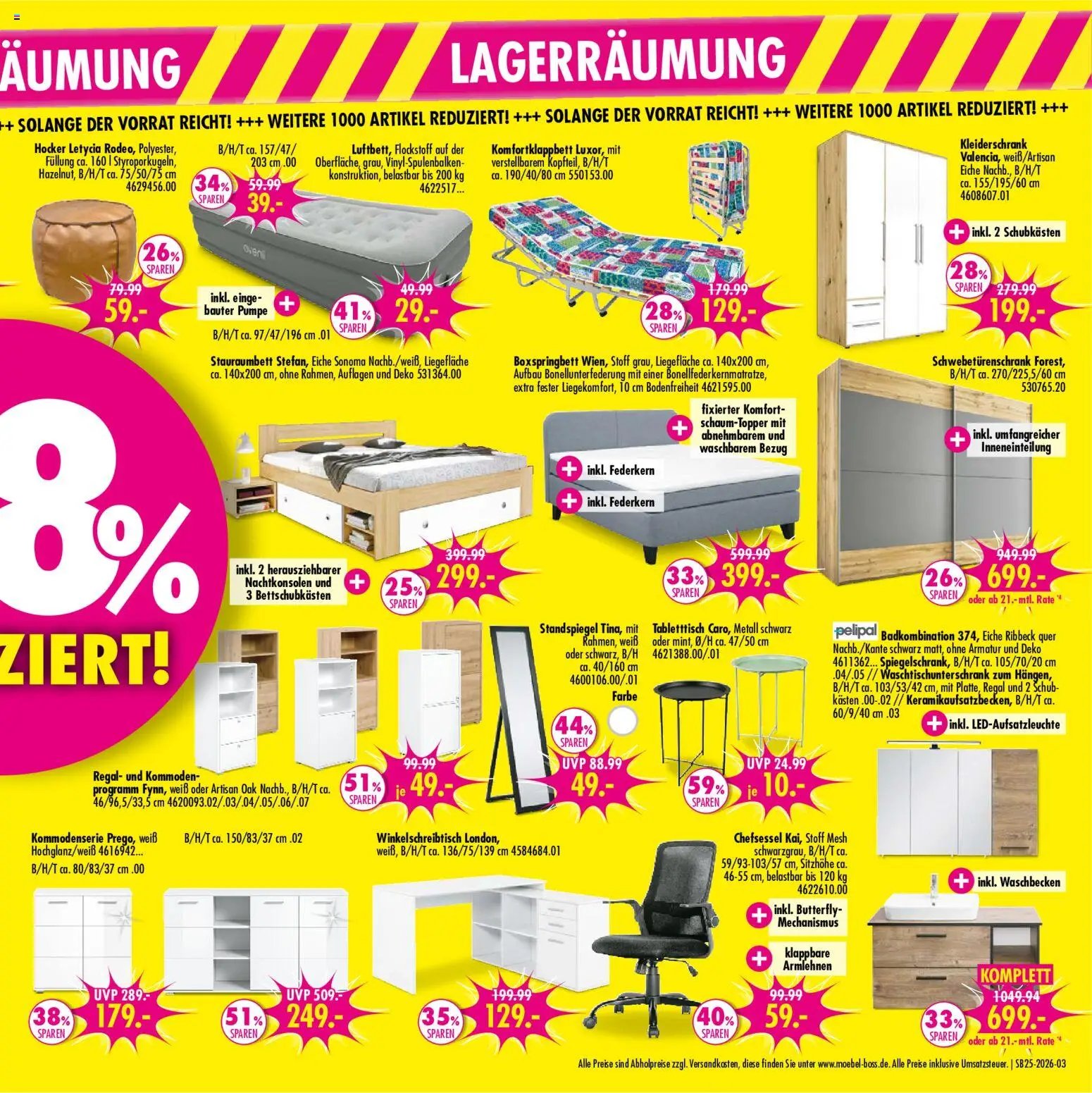 SB Möbel Boss Prospekt Berlin-Spandau