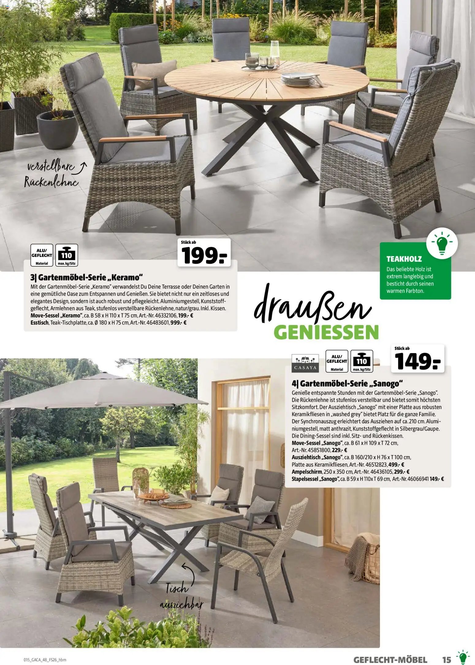 Hagebau Gartenmöbelsortiment (2026-03-02 - 2026-12-31)