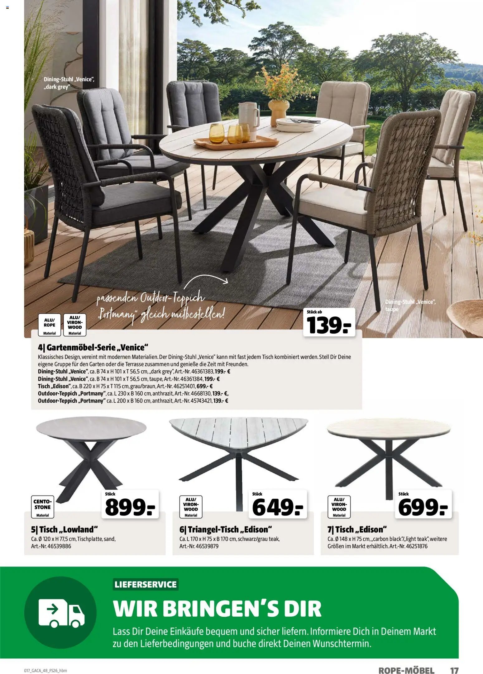 Hagebau Gartenmöbelsortiment (2026-03-02 - 2026-12-31)