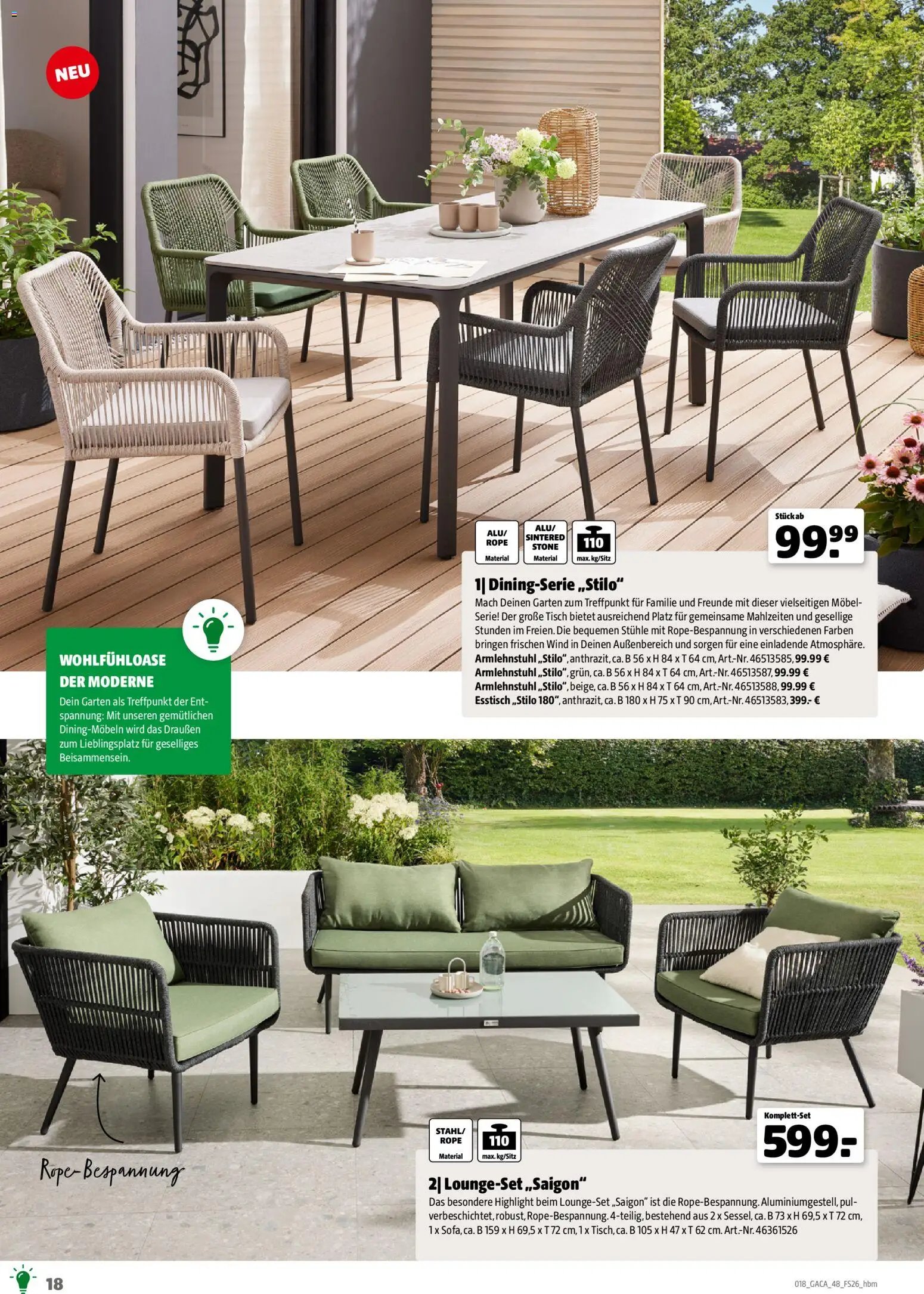 Hagebau Gartenmöbelsortiment (2026-03-02 - 2026-12-31)
