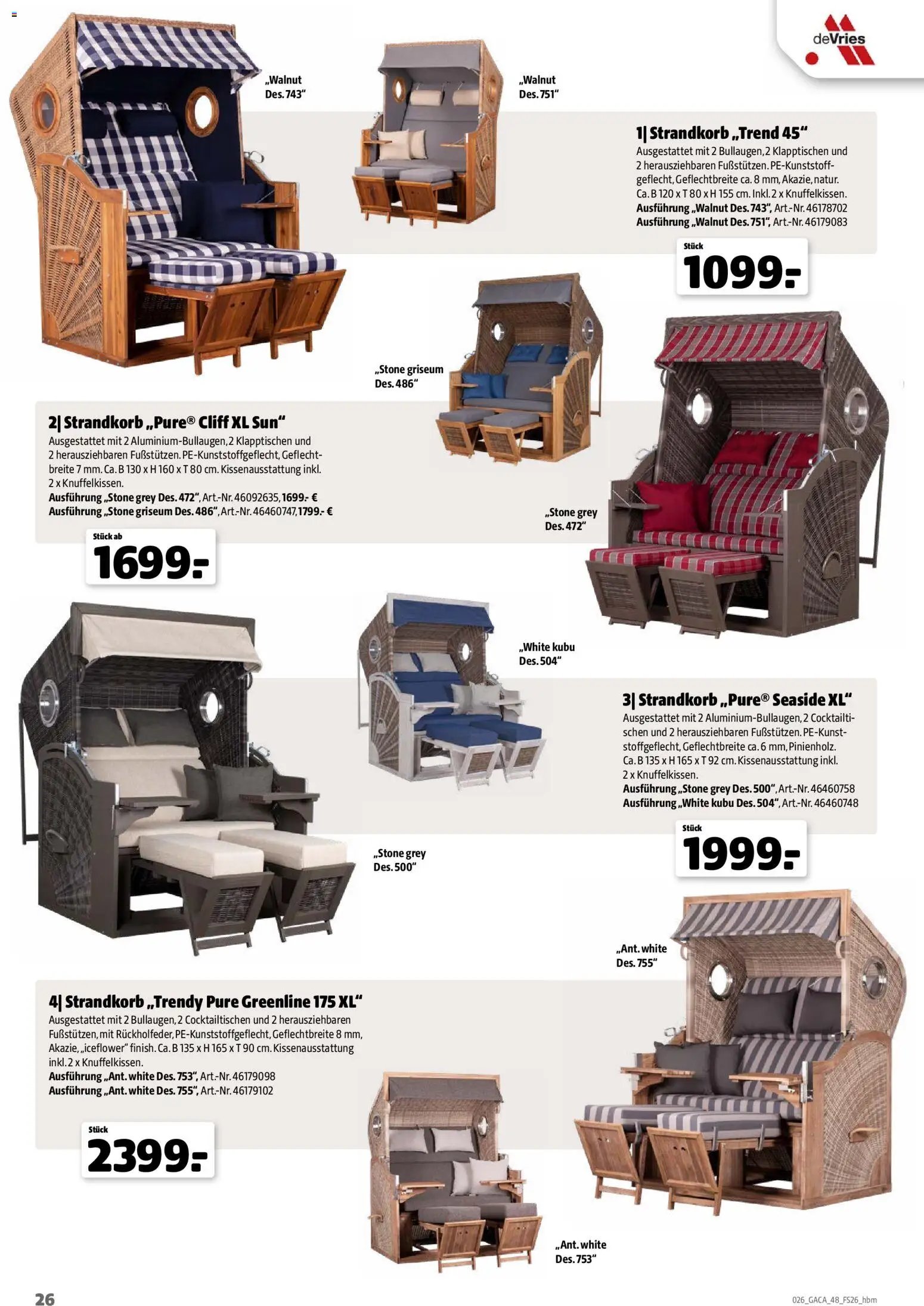 Hagebau Gartenmöbelsortiment (2026-03-02 - 2026-12-31)