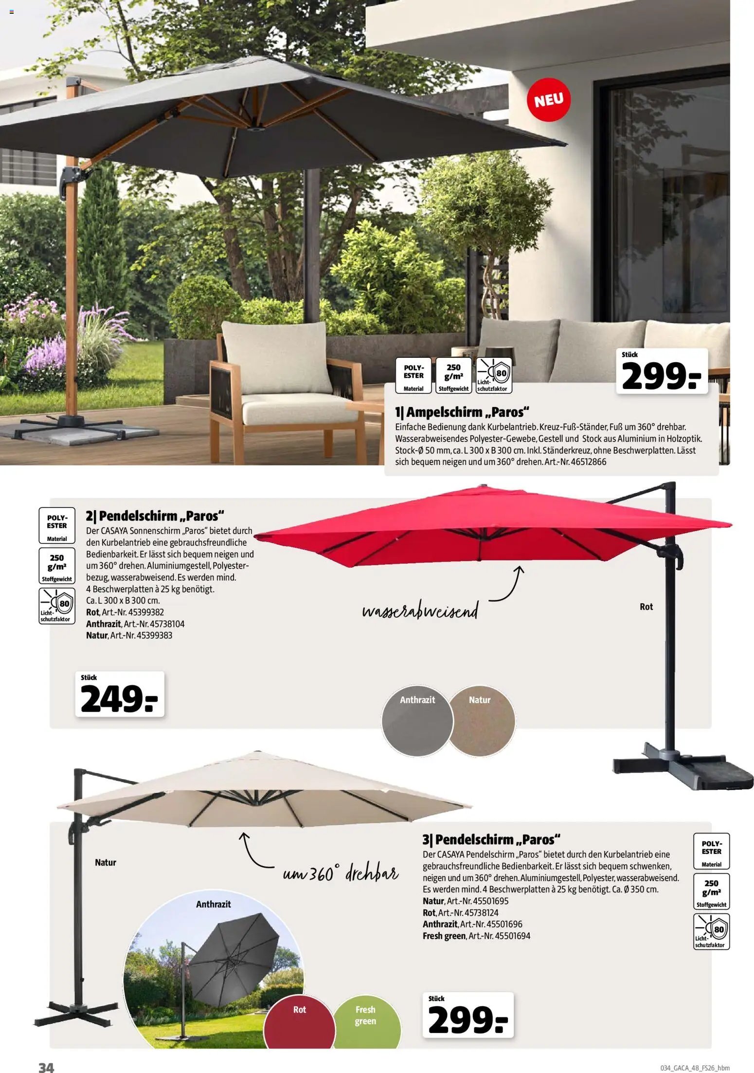 Hagebau Gartenmöbelsortiment