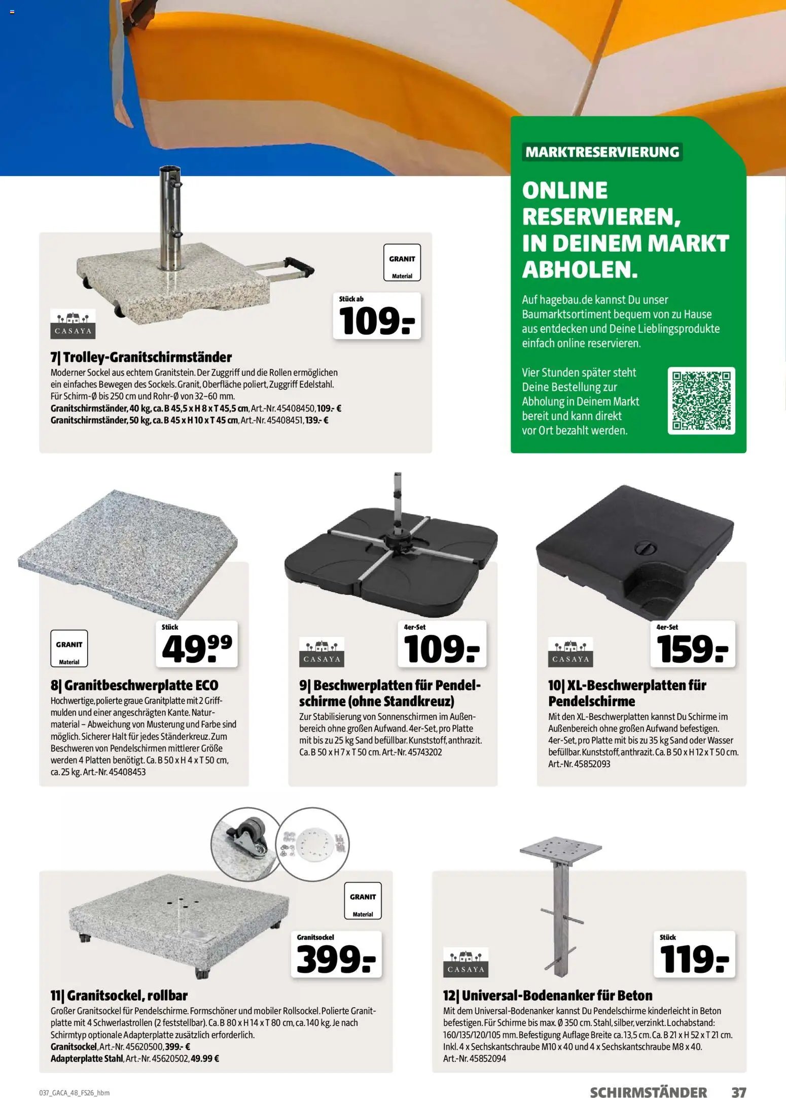 Hagebau Gartenmöbelsortiment (2026-03-02 - 2026-12-31)