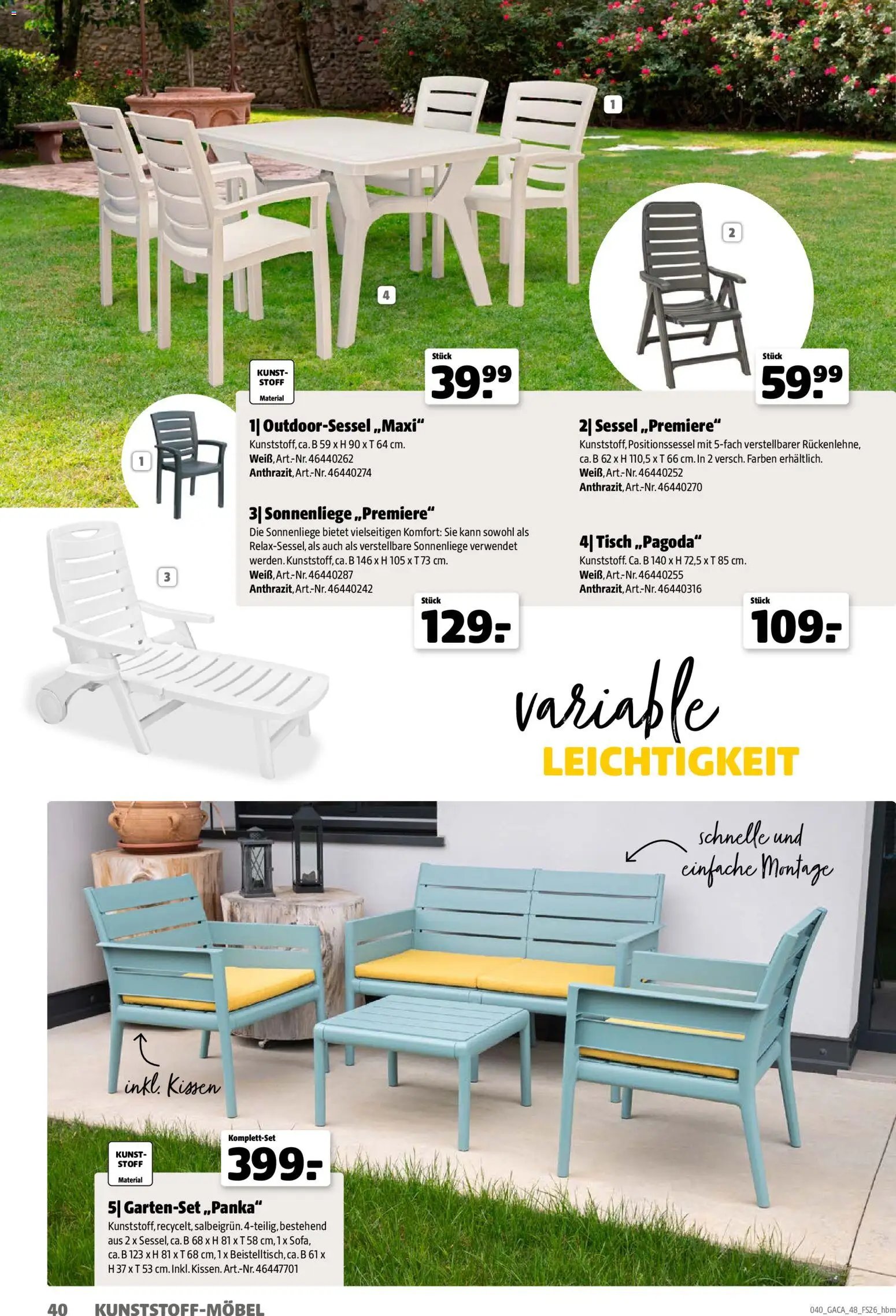 Hagebau Gartenmöbelsortiment (2026-03-02 - 2026-12-31)