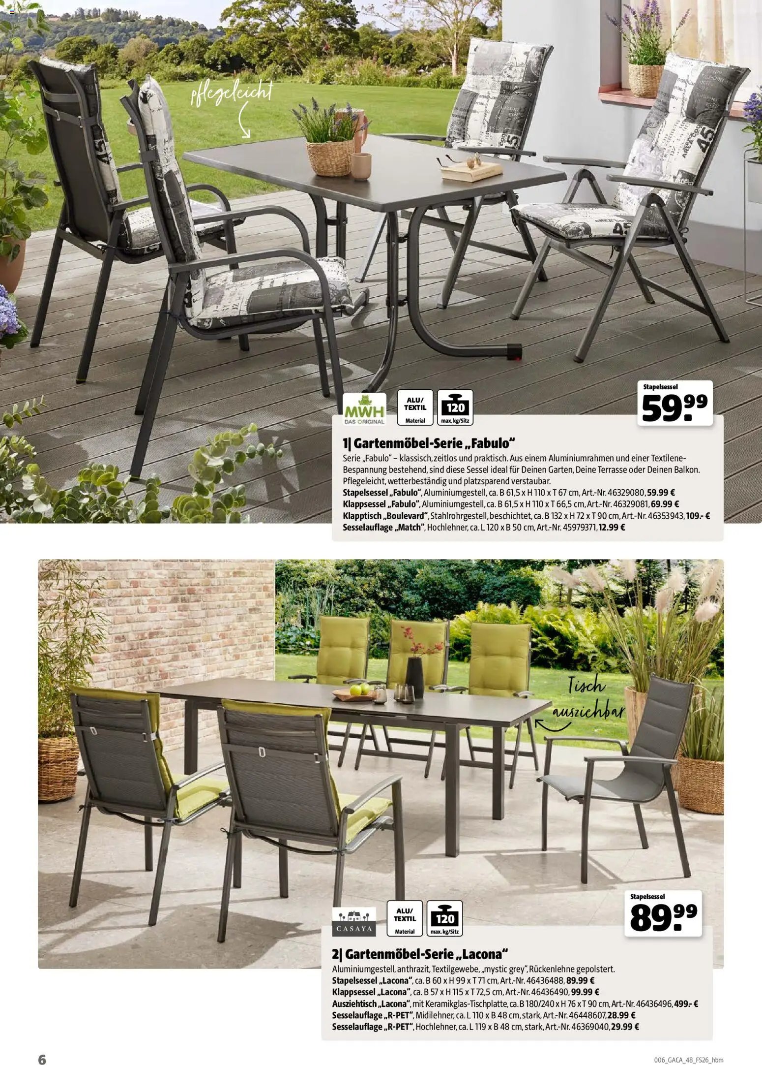 Hagebau Gartenmöbelsortiment (2026-03-02 - 2026-12-31)