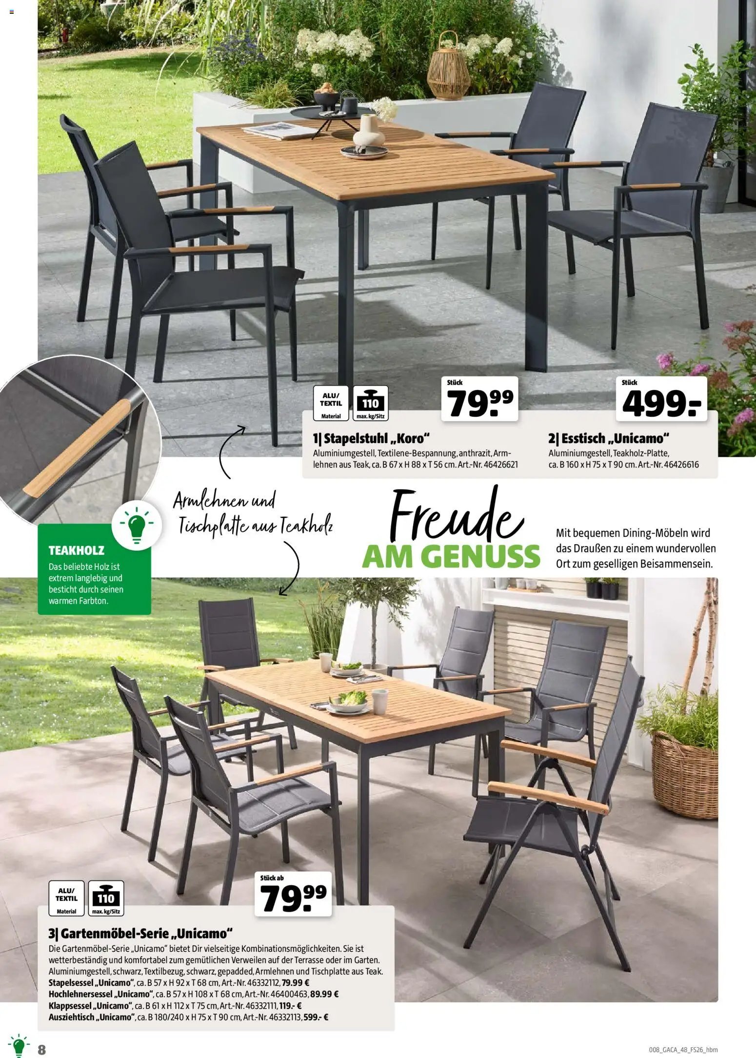 Hagebau Gartenmöbelsortiment (2026-03-02 - 2026-12-31)